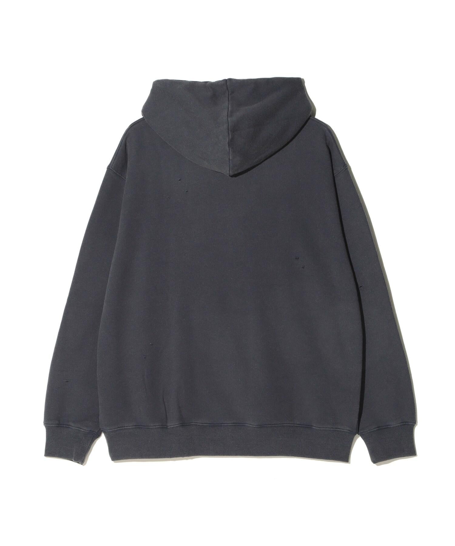 MANASTASH/マナスタッシュ/DIST>ESSED HOODIE PA>K ネイビー