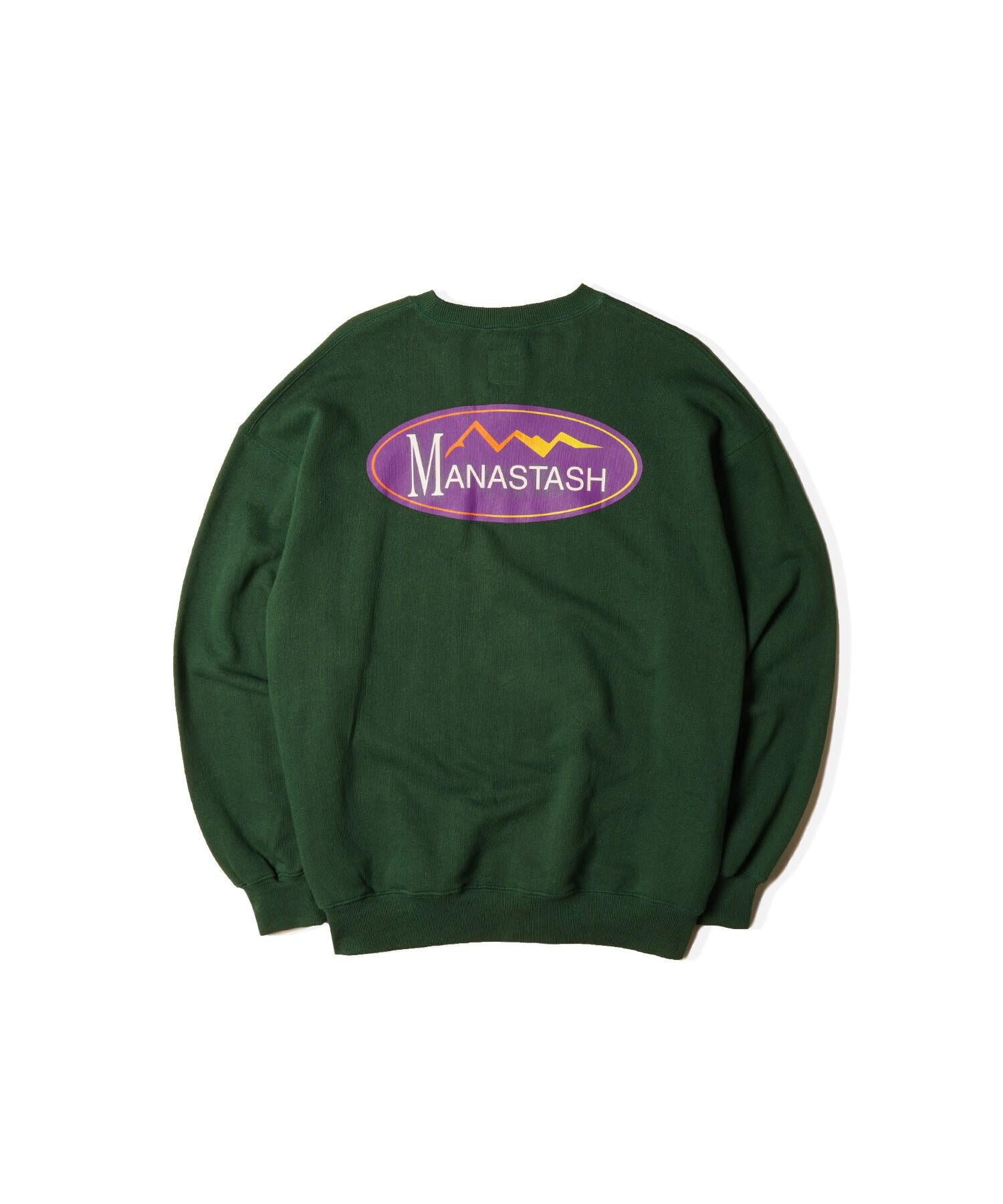 MANASTASH/CASCADE SWEATSHI>TS O>IGINAL LOGO ダークグリーン