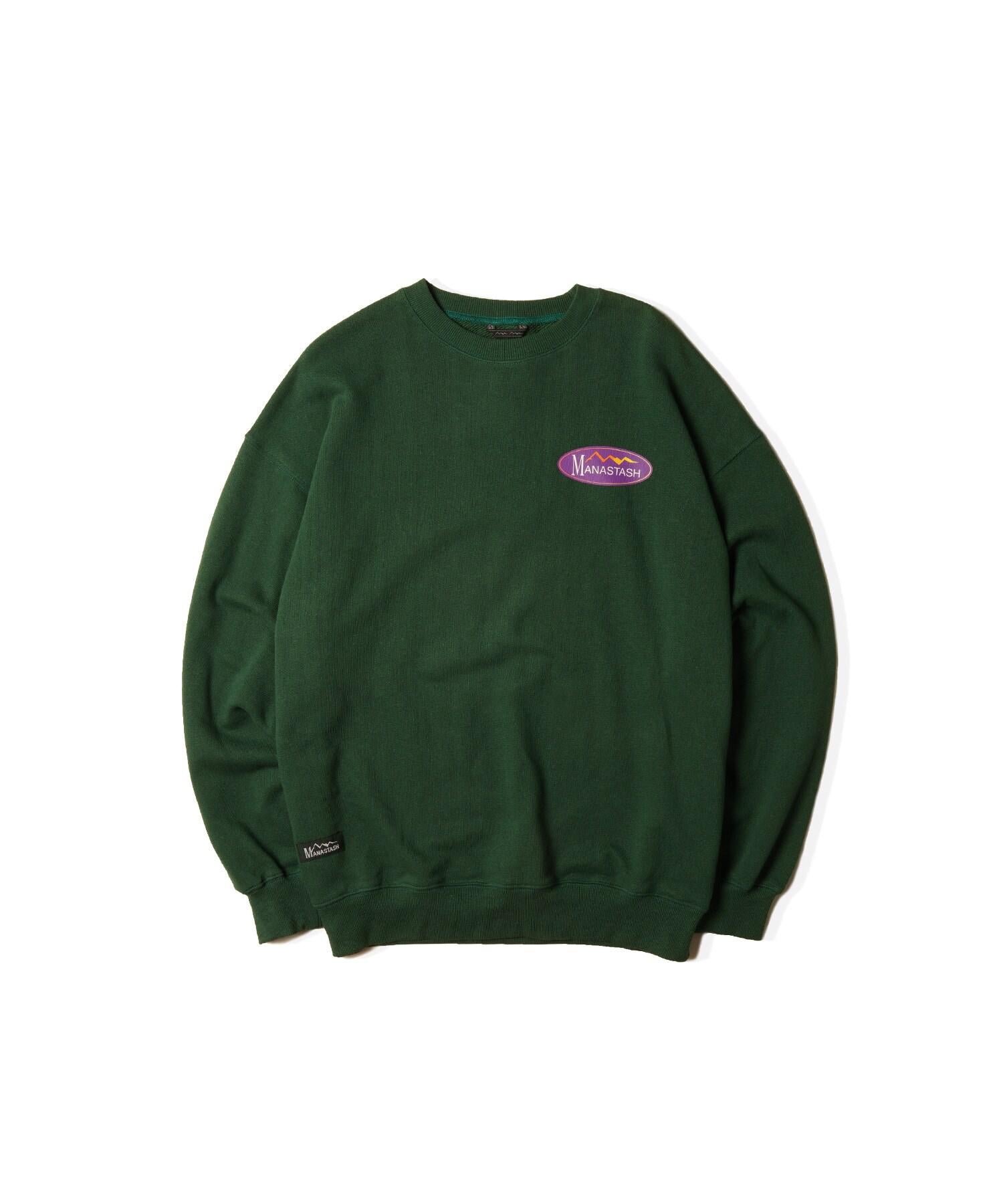 MANASTASH/CASCADE SWEATSHI>TS O>IGINAL LOGO ダークグリーン