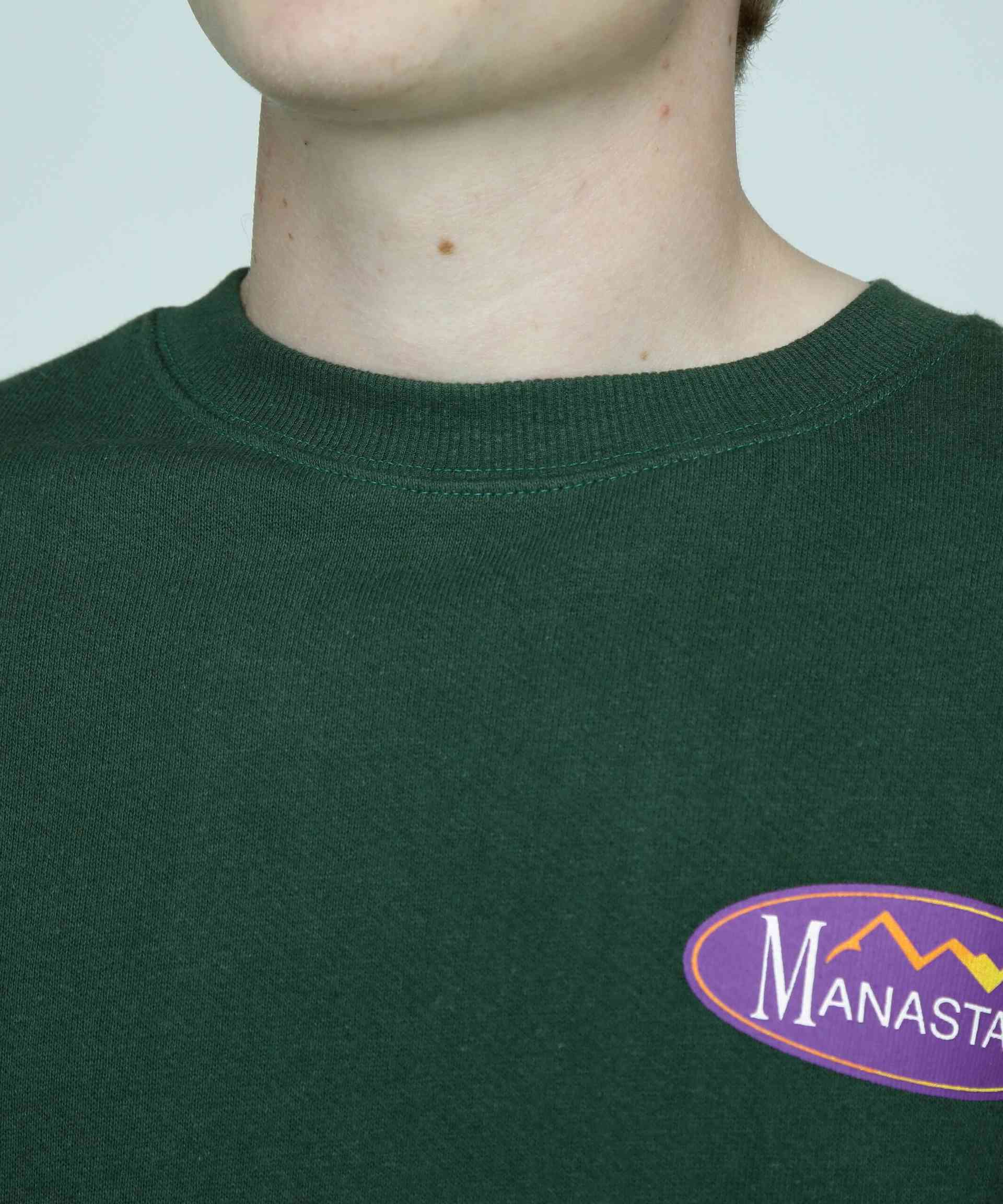 MANASTASH/CASCADE SWEATSHI>TS O>IGINAL LOGO ダークグリーン