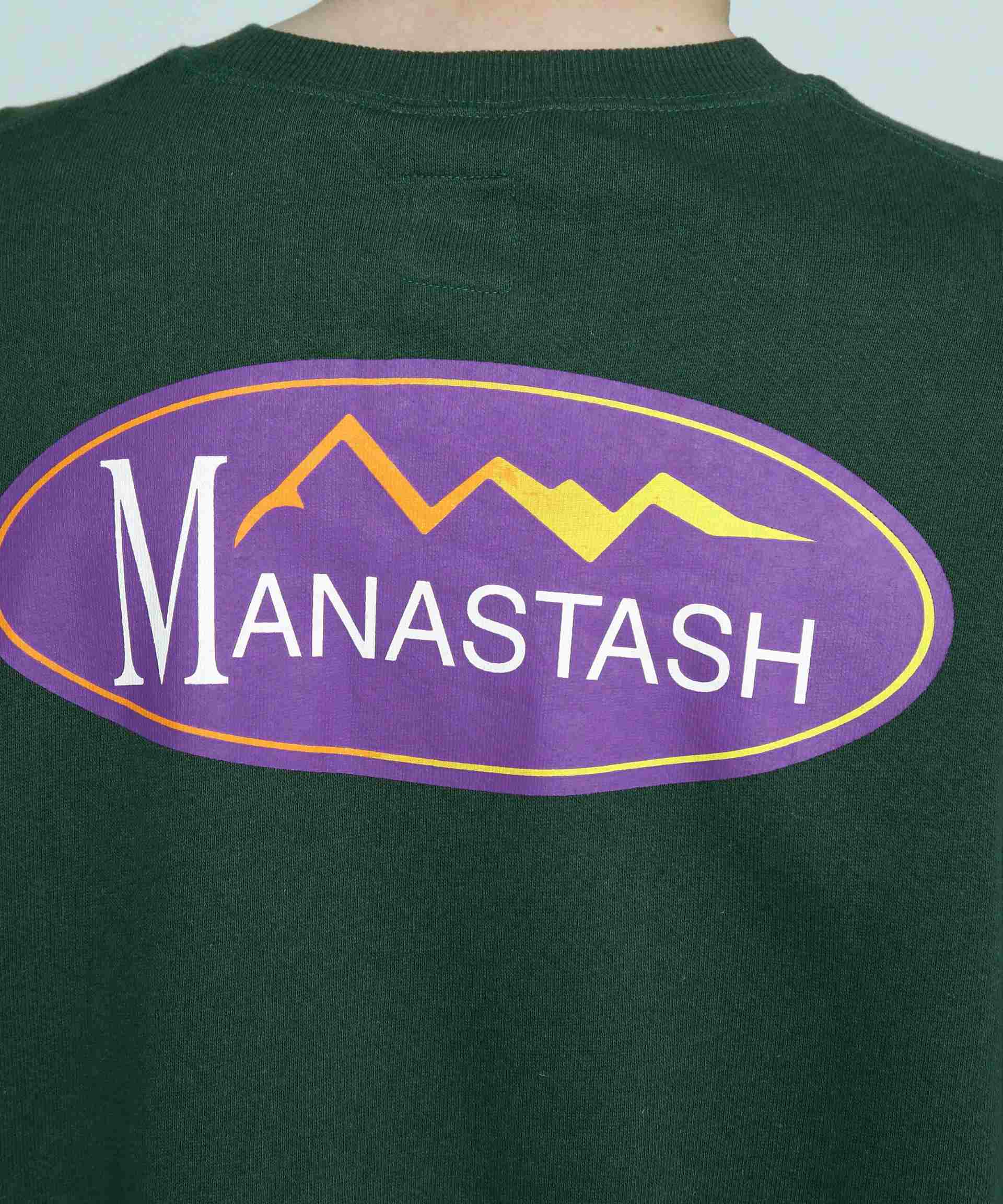 MANASTASH/CASCADE SWEATSHI>TS O>IGINAL LOGO ダークグリーン