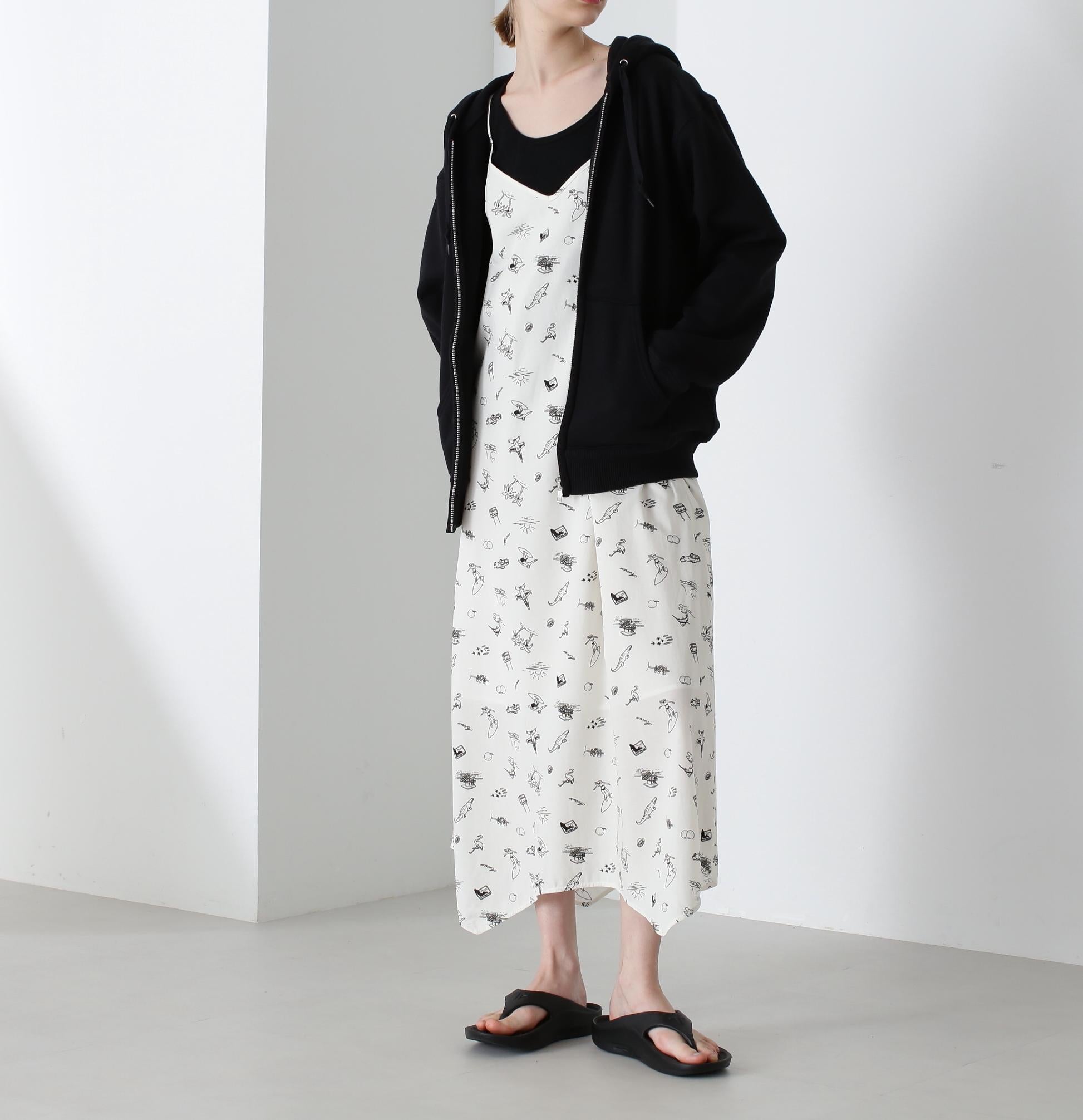 《DAILY/デイリー》ZIP UP SWEAT PARKA / ジップアップ スウェット パーカー / AVIREX /アヴィレックス ブラック