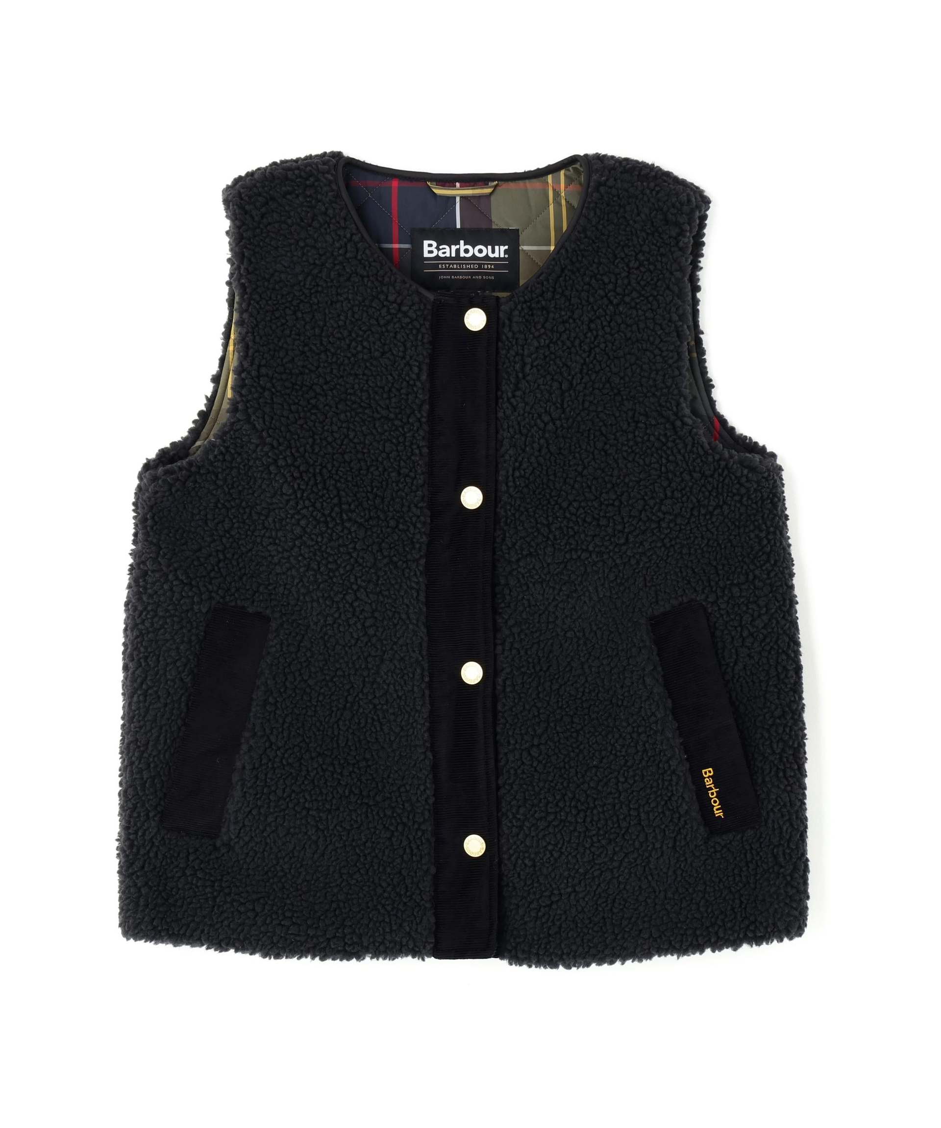 BARBOUR (バブアー) Dulsie ボア ライナー ベスト/252LLI0016 ブラック