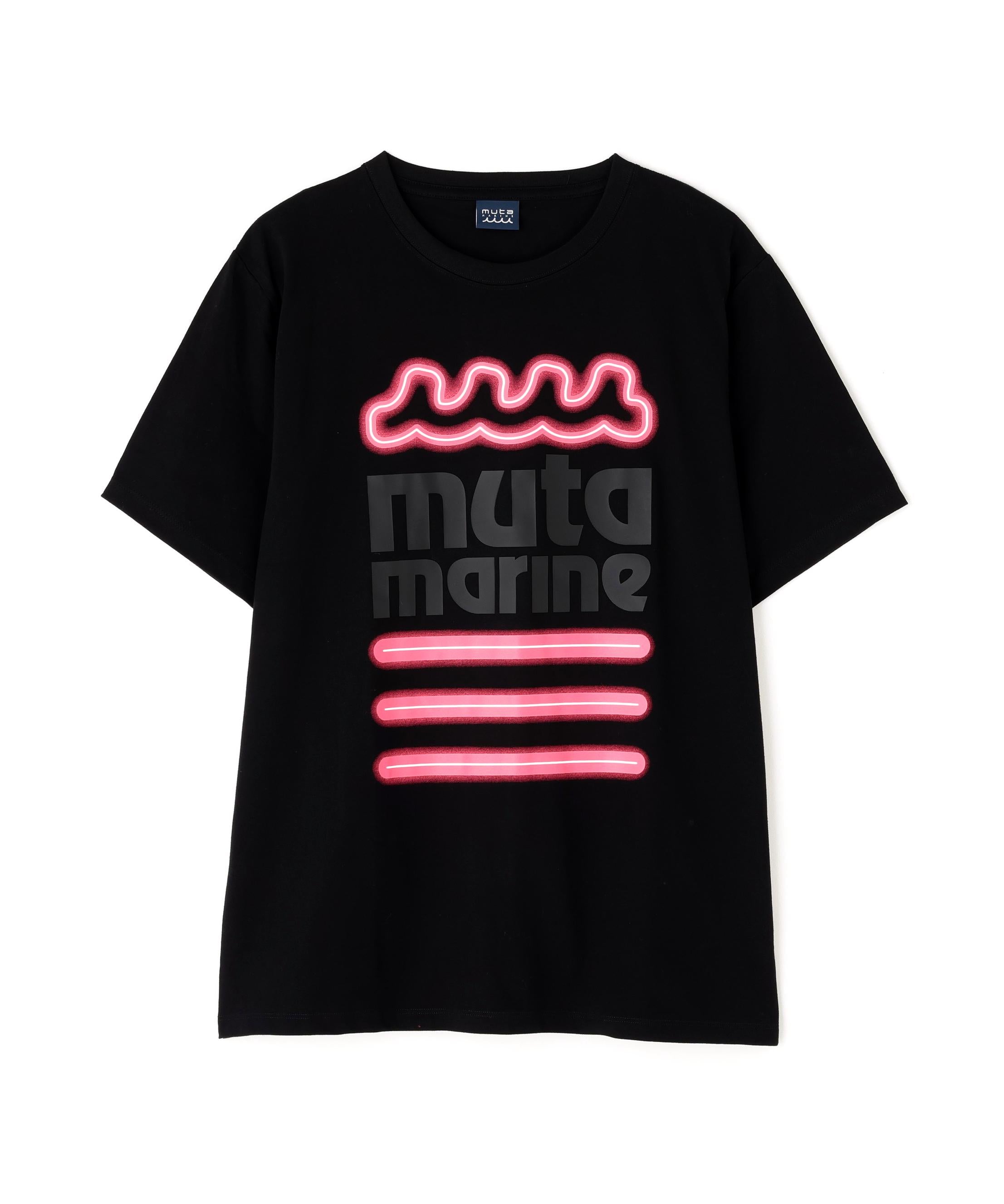 muta MA>INE/ムータ マリン/別注 NEON WAVE SS TEE ブラック