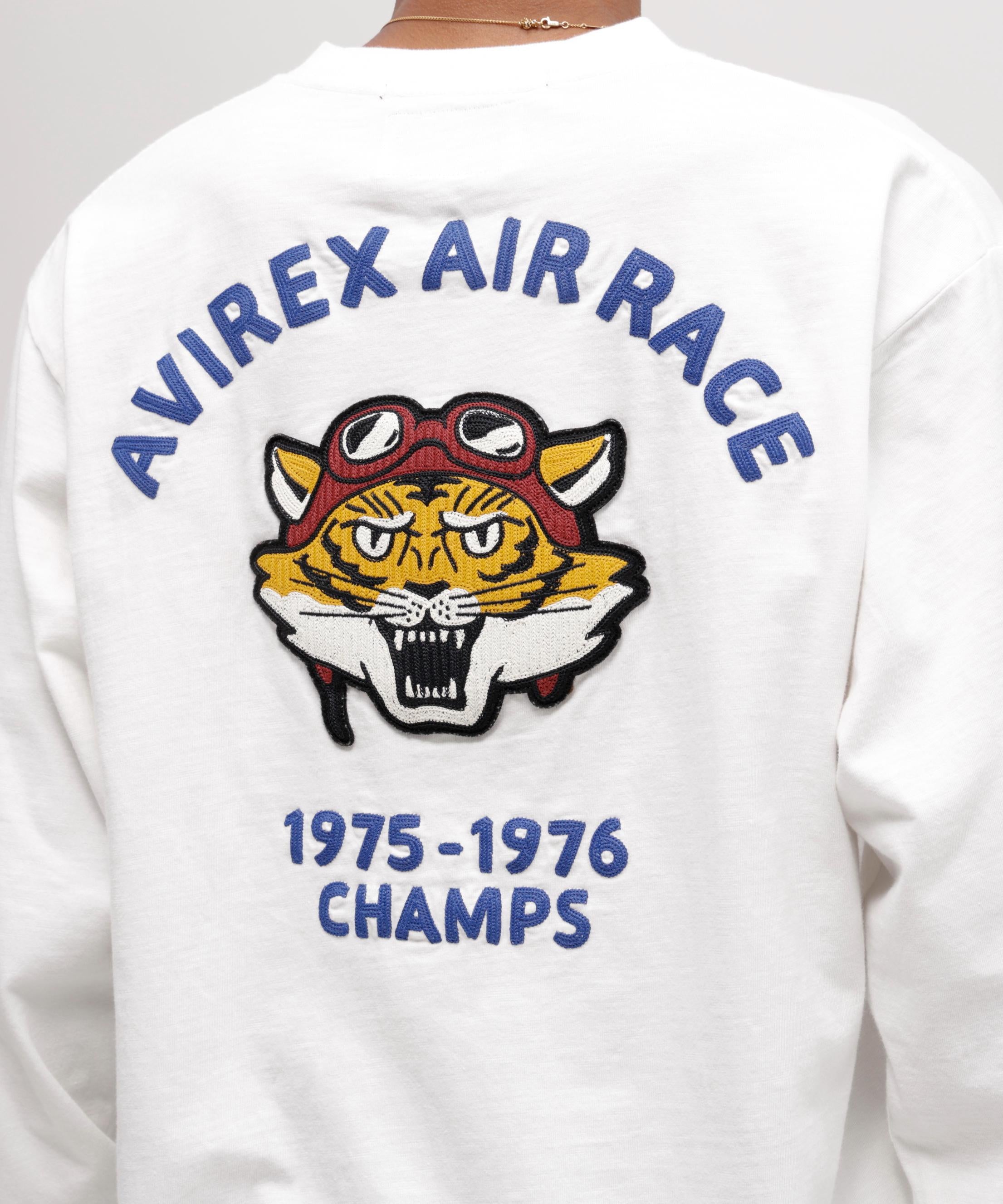 《A.A.>.C》TIGE> CHAMPS SLUR L/S T-SHI>T ホワイト