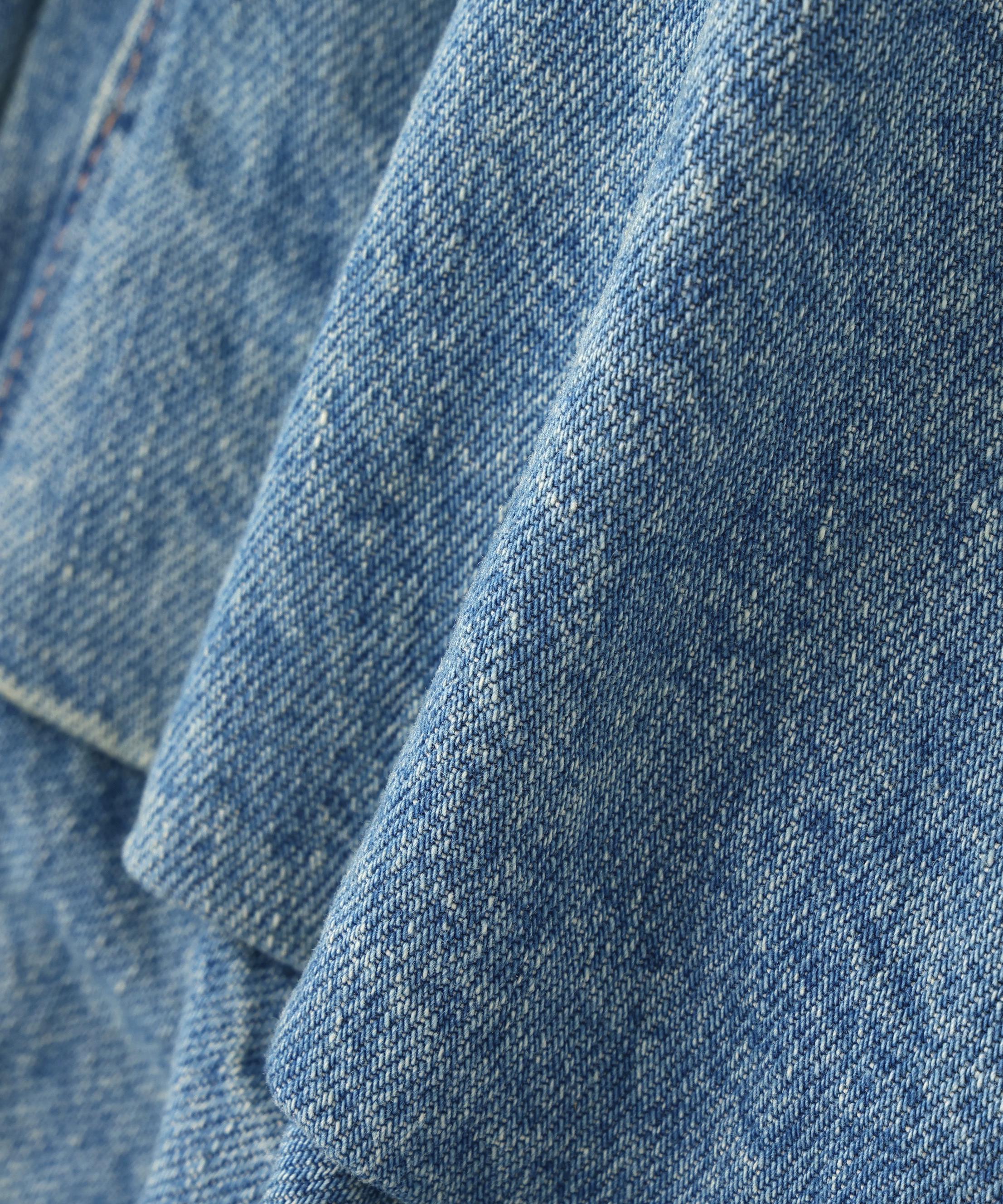 MITSUKI/ミツキ/DENIM CUT-OUT PANTS ブルー