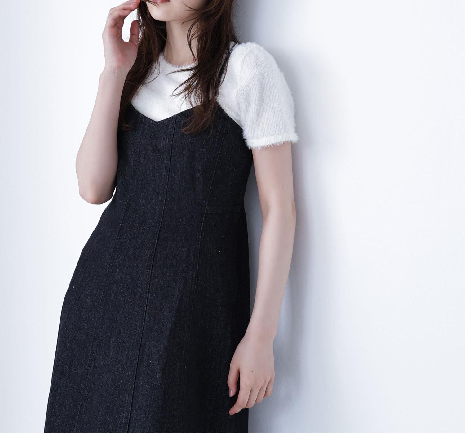 フェザータッチTシャツ オフホワイト1