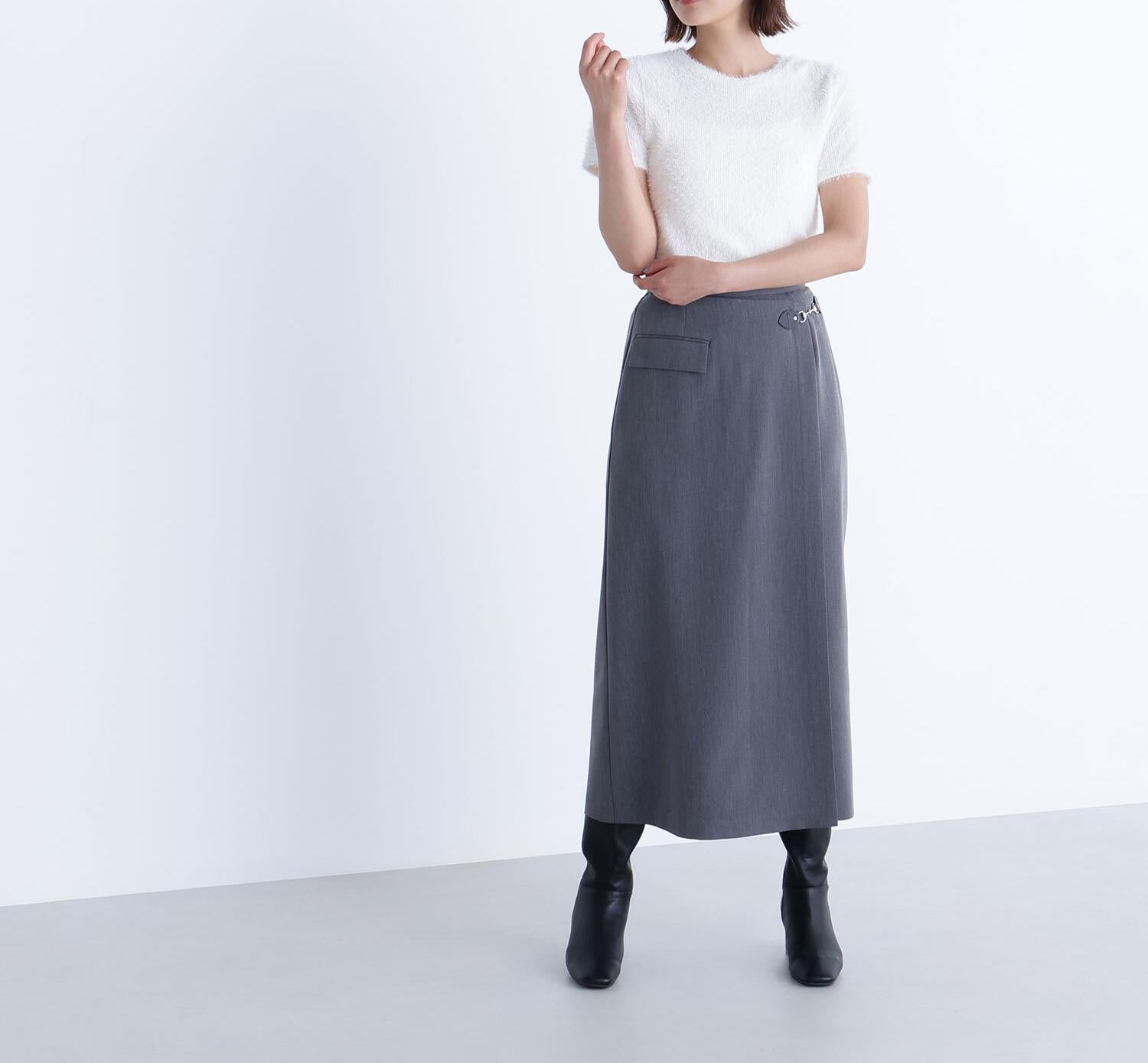 フェザータッチTシャツ オフホワイト1