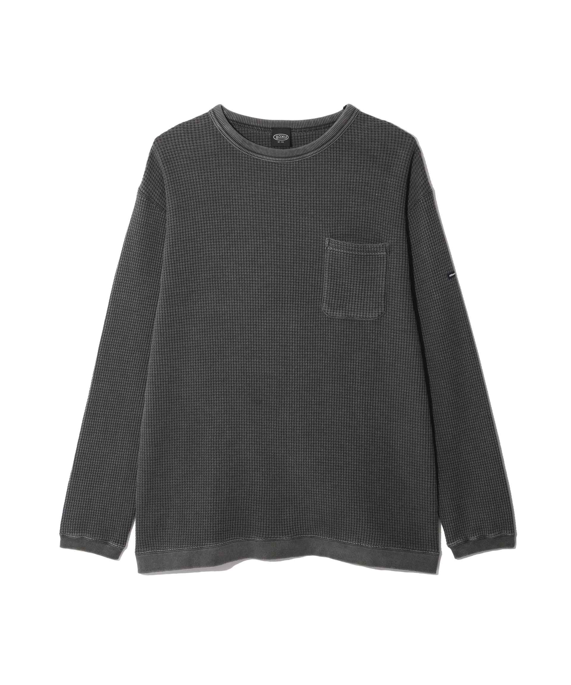 MANASTASH/マナスタッシュ/ HEAVY SNUG THERMAL L/S TEE ブラック