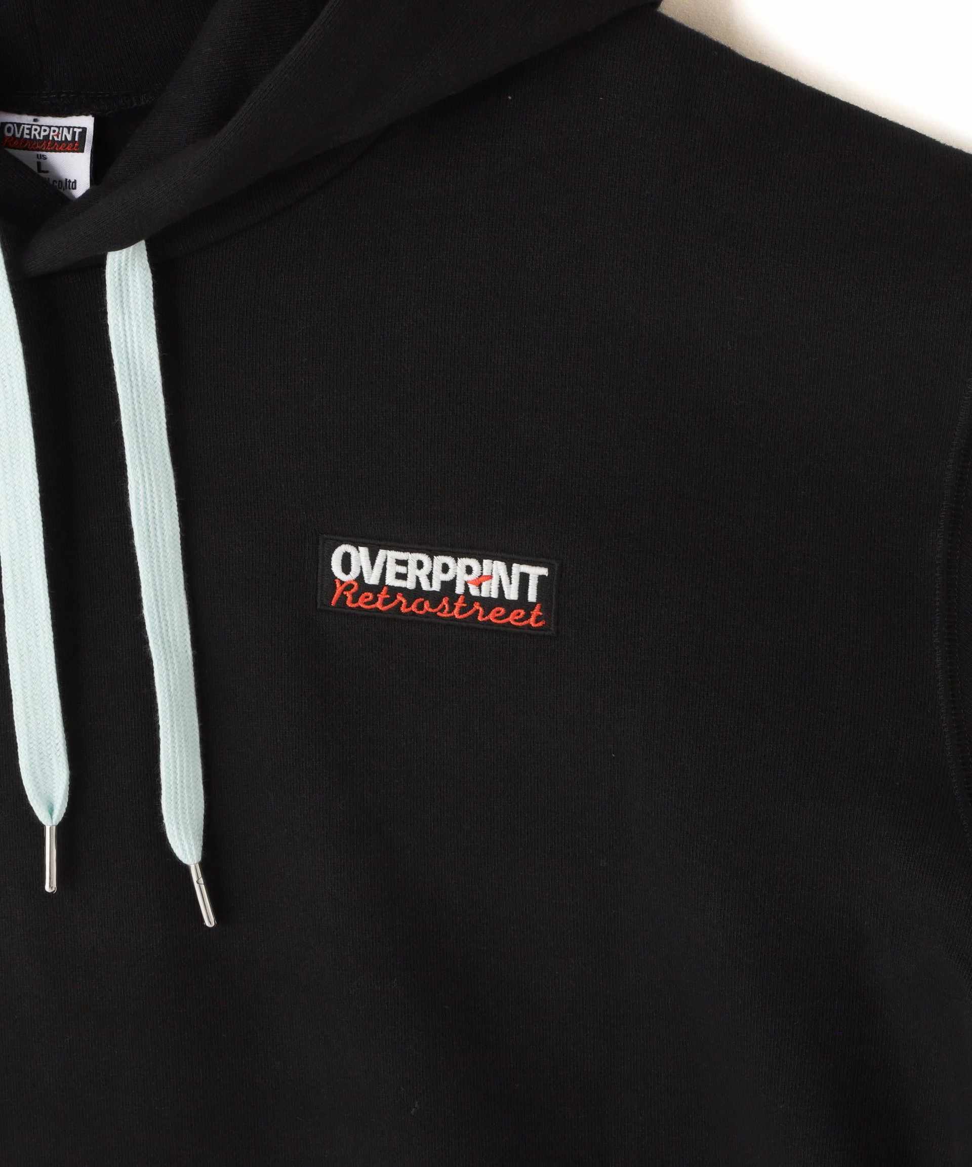 ovepint/オーバープリント/Deley Hoodie ブラック
