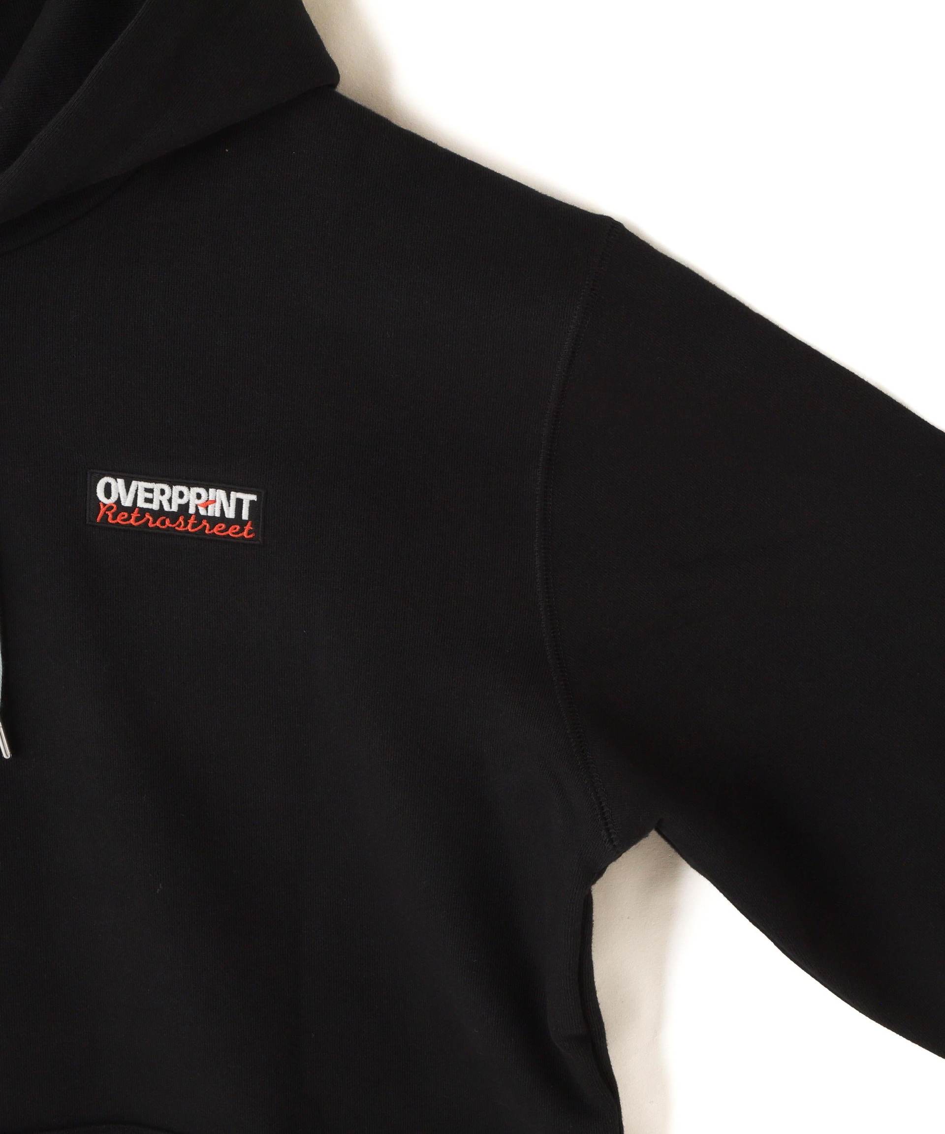 ovepint/オーバープリント/Deley Hoodie ブラック