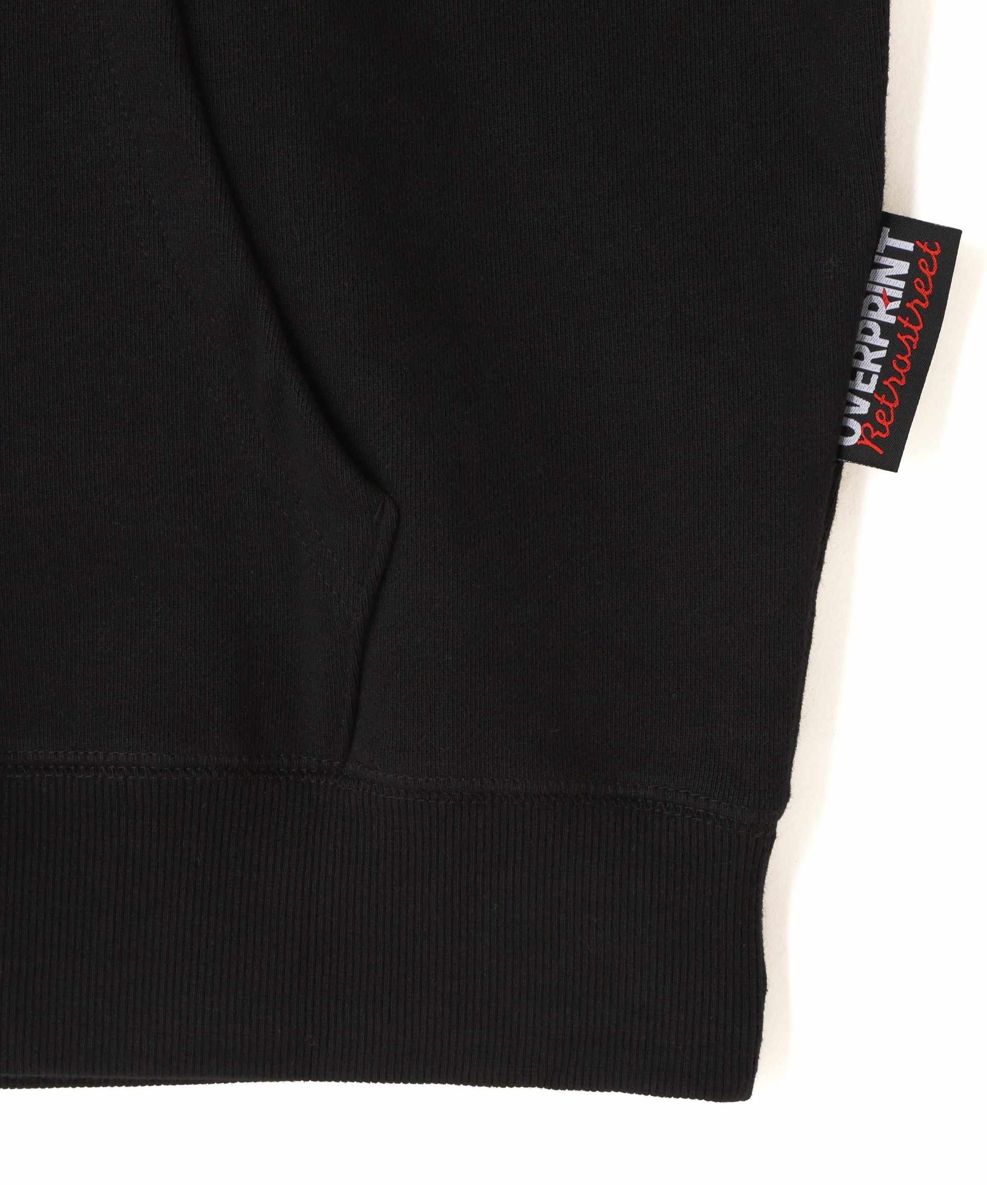 ovepint/オーバープリント/Deley Hoodie ブラック
