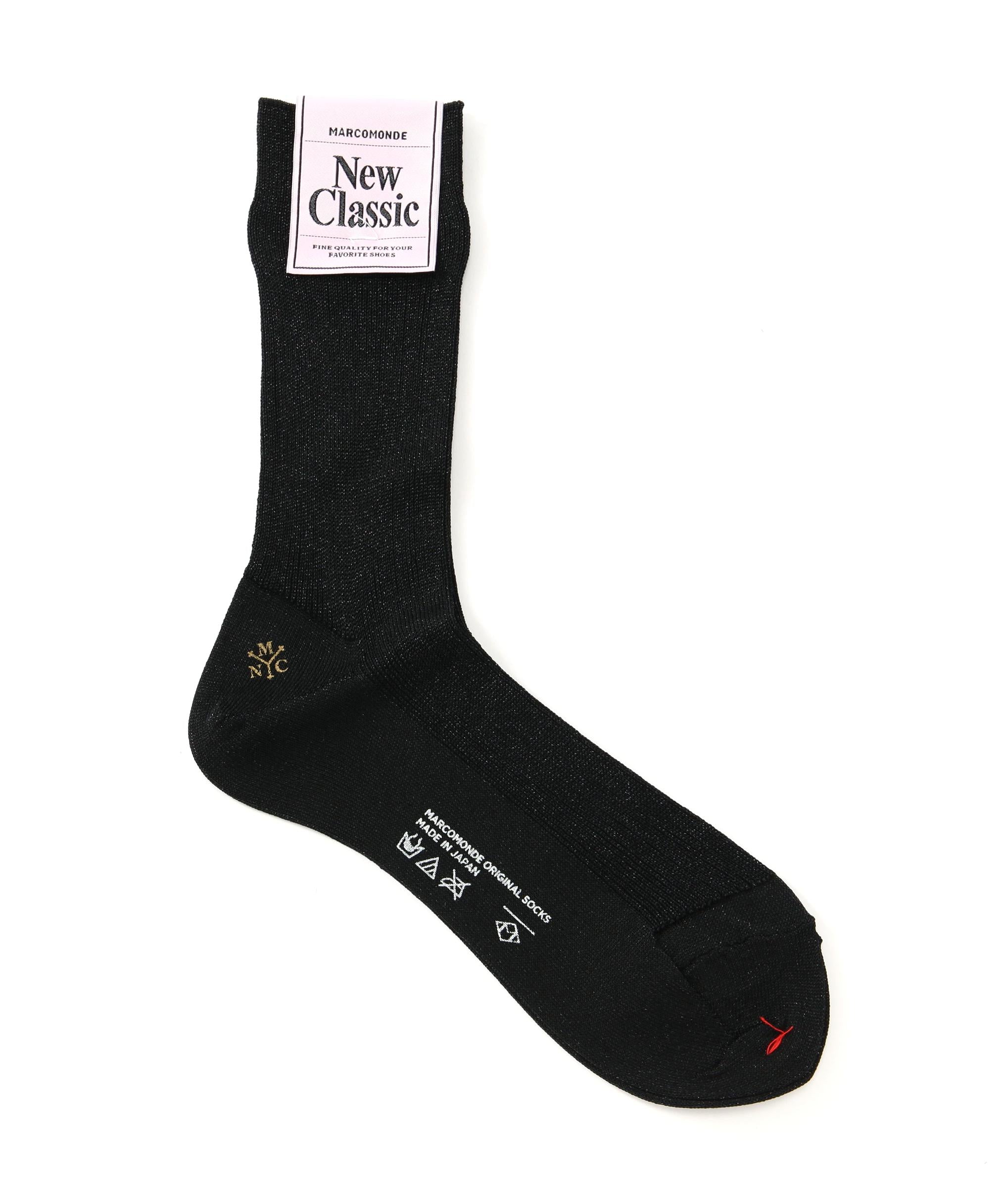 MA>COMONDE（マルコモンド）glitte ied socks 20 ブラック