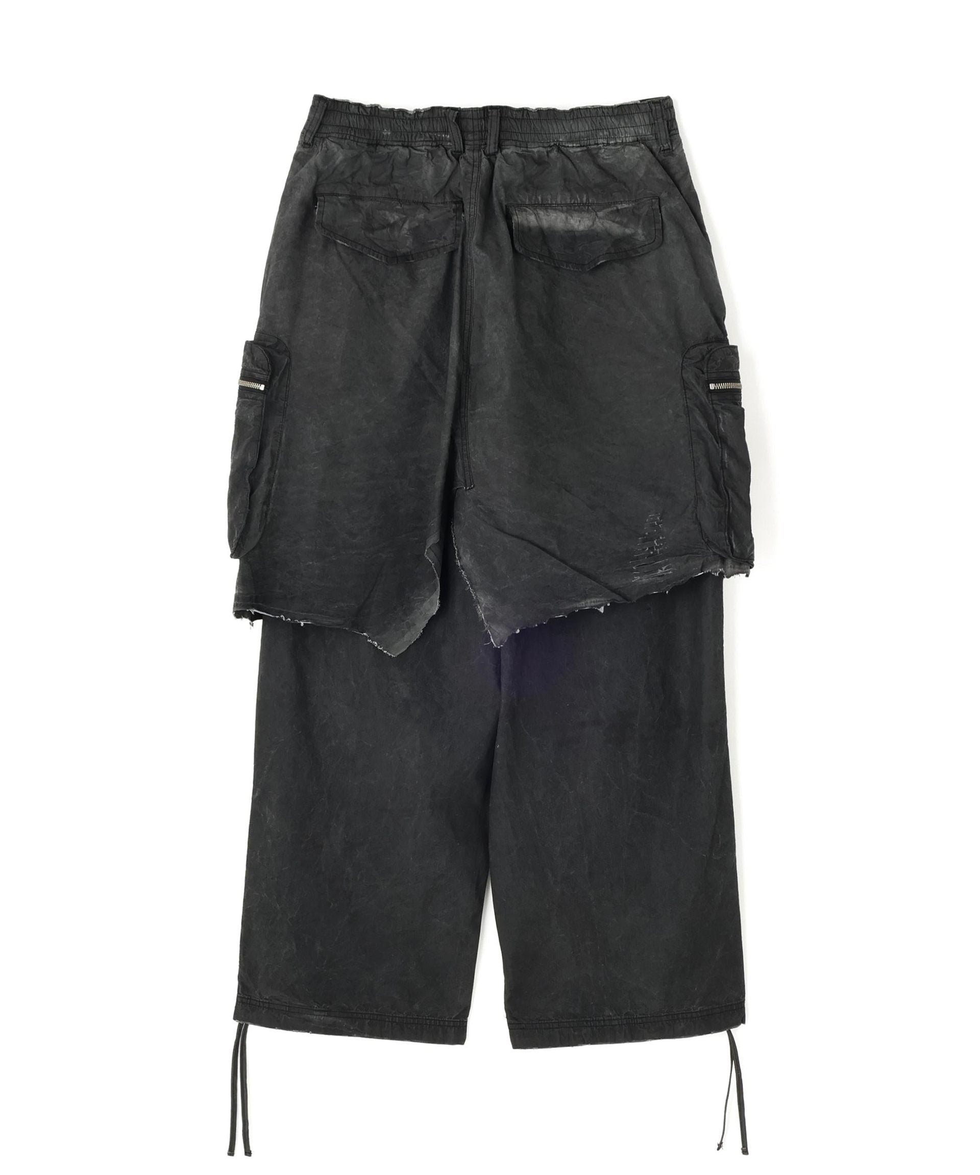 FR(13)NDS/フレンズ/Fake Layered Cargo Pants ブラック