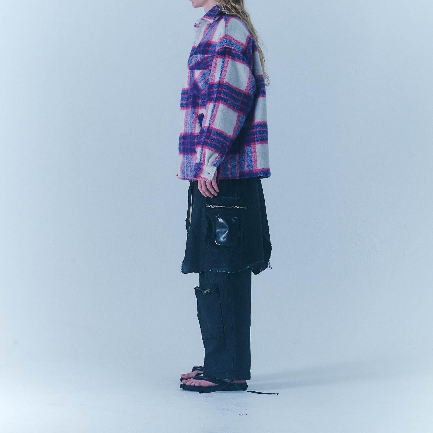FR(13)NDS/フレンズ/Fake Layered Cargo Pants ブラック