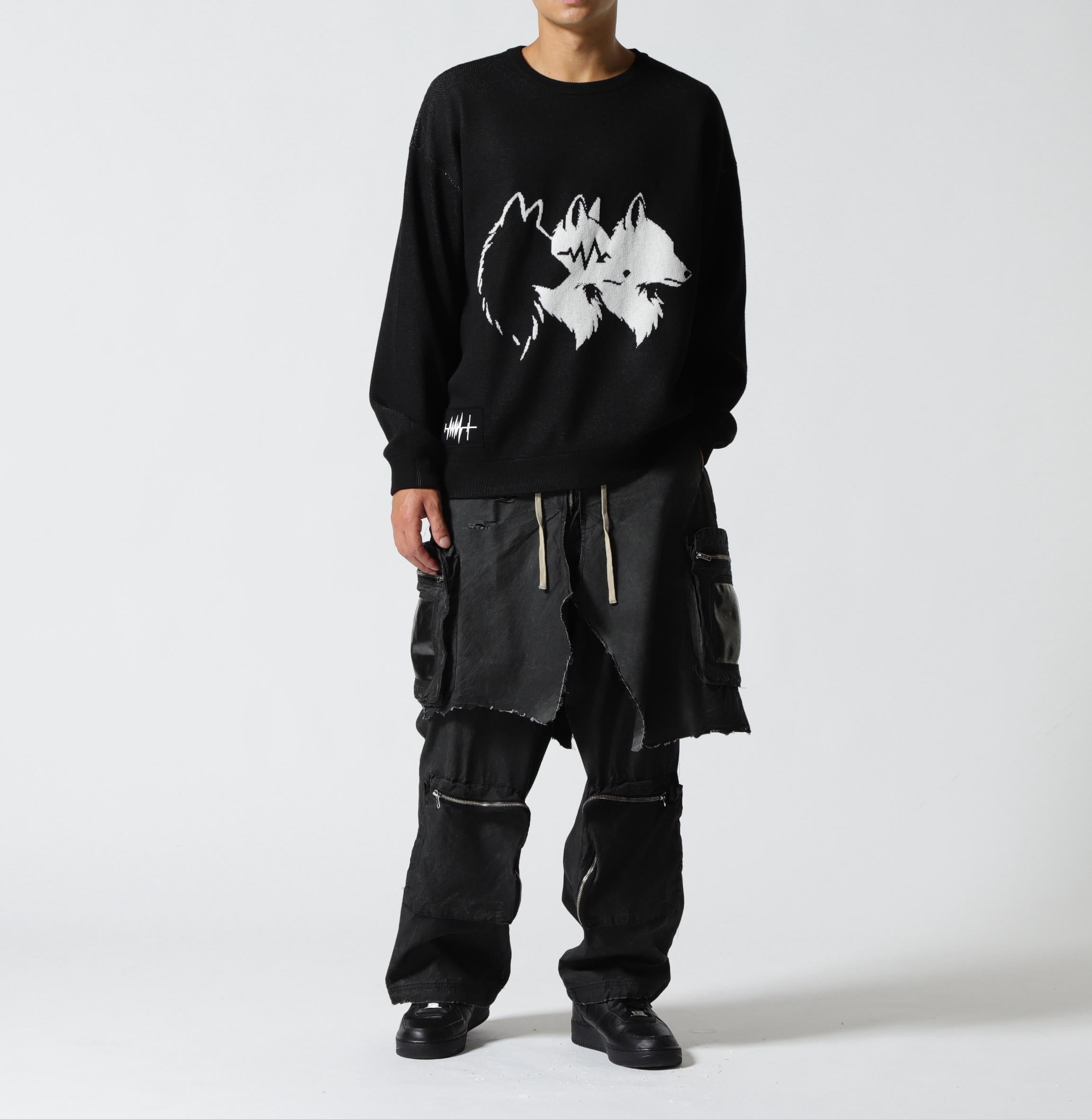 FR(13)NDS/フレンズ/Fake Layered Cargo Pants ブラック