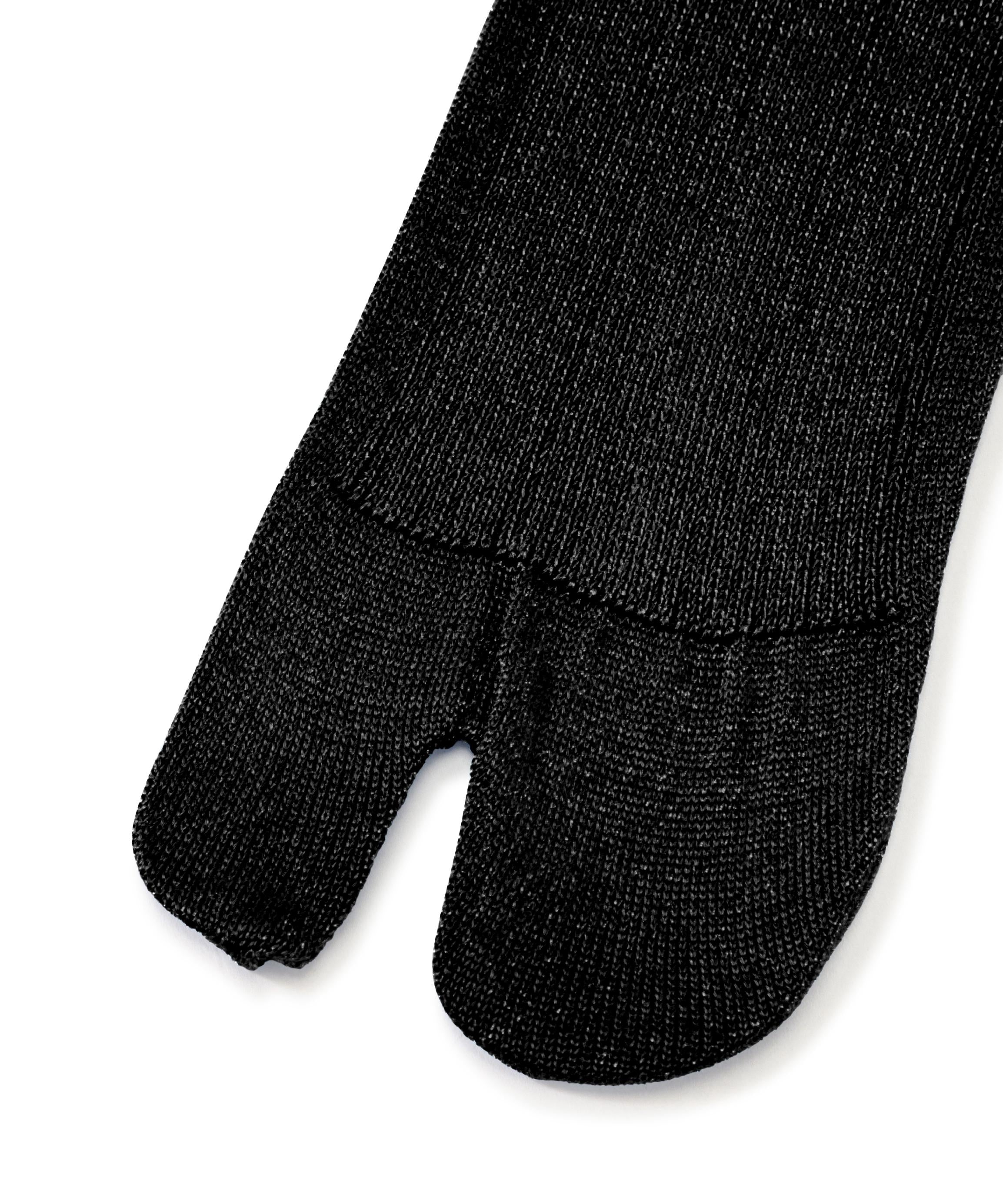 MA>COMONDE（マルコモンド）glitte tai socks 20/タビソックス ブラック