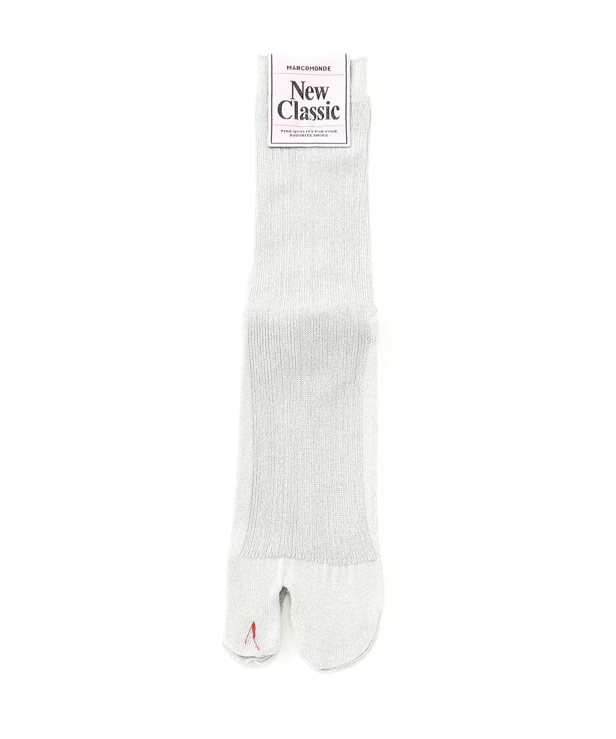 MA>COMONDE（マルコモンド）glitte tai socks 20/タビソックス ライトグレー3