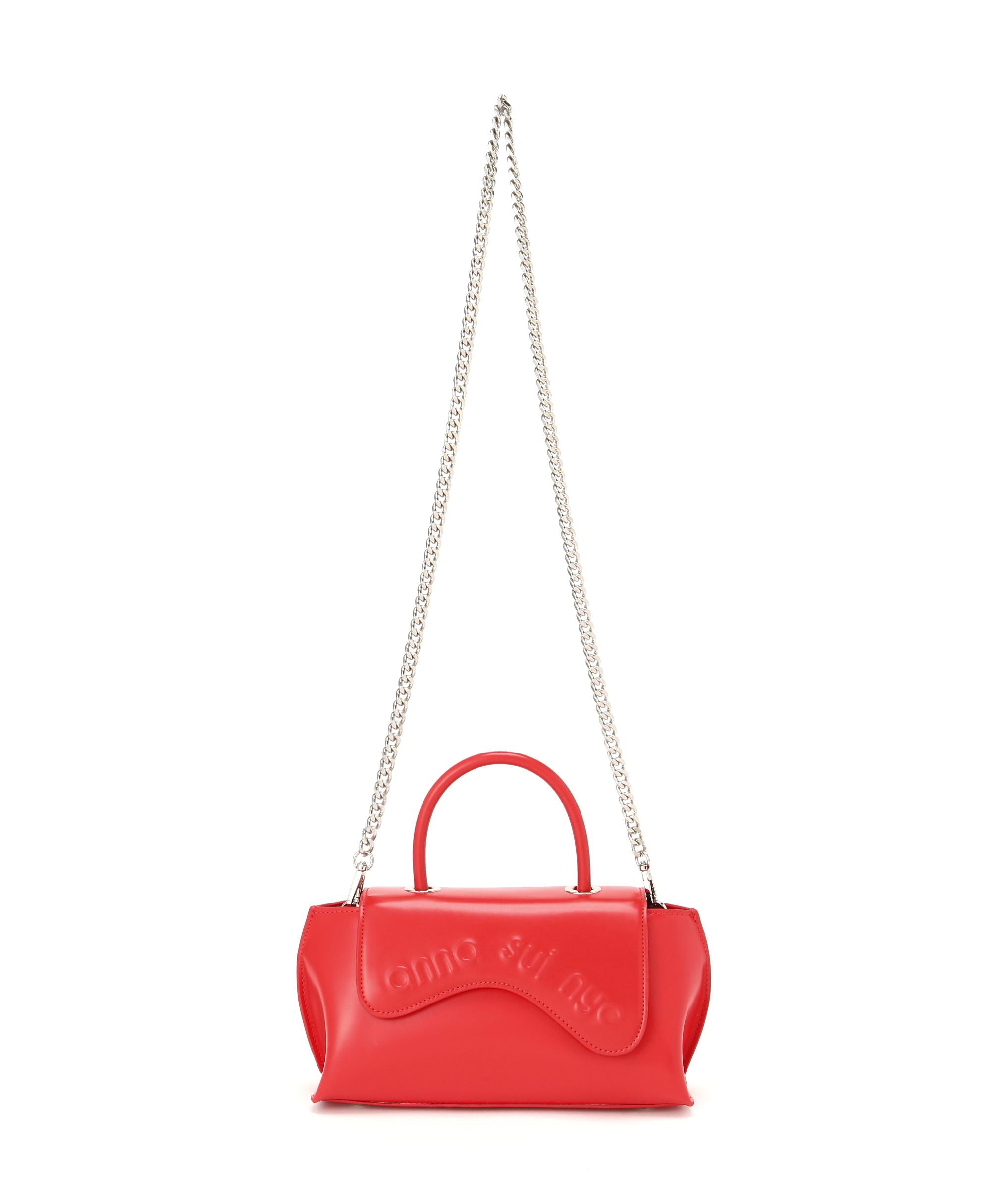 ANNA SUI NYC/アナ スイ エヌワイシー/ウェーブハンドバッグ レッド