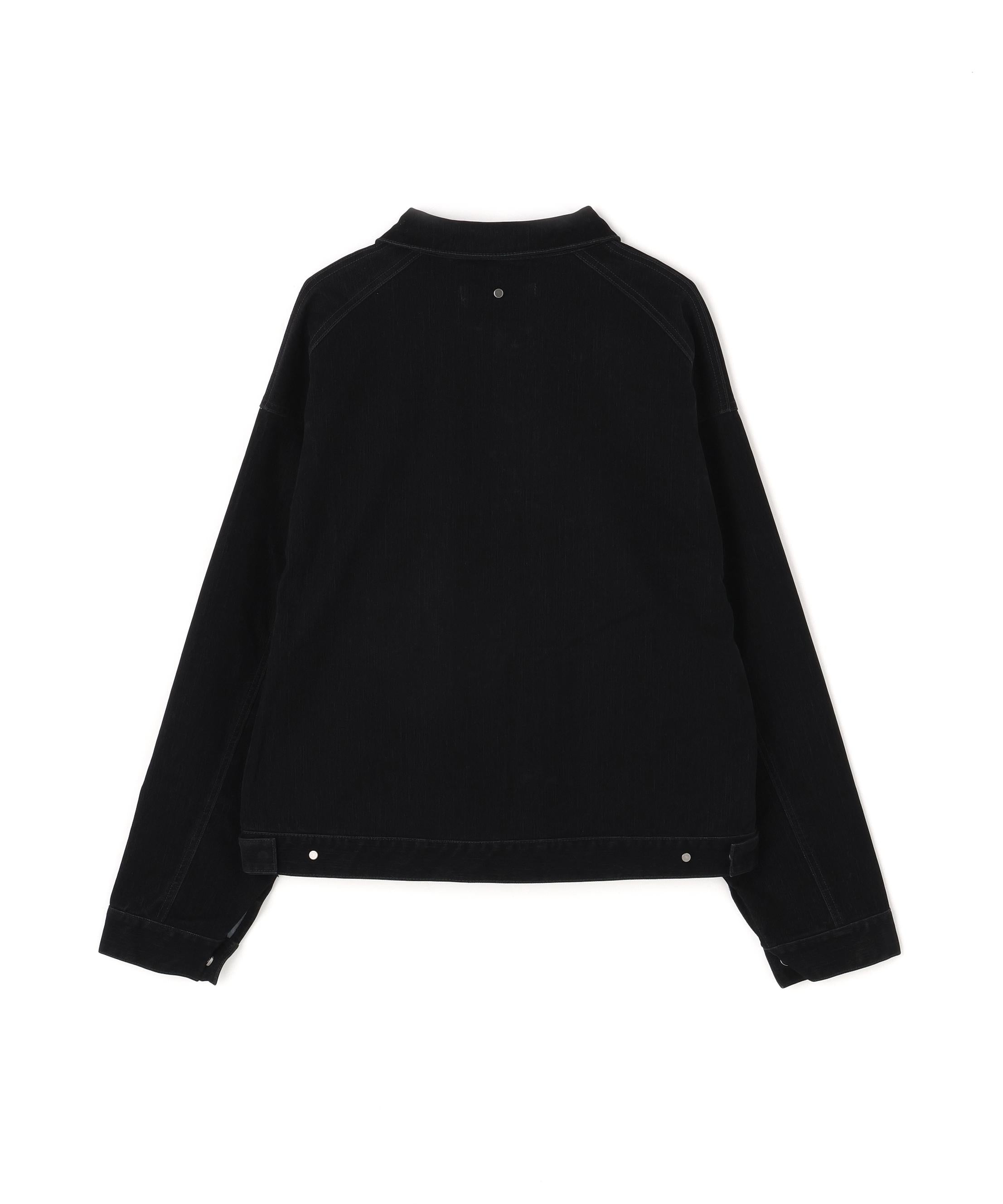 DankeSchon/ダンケシェーン/FLOCKY DENIM SHO>T JACKET ブラック