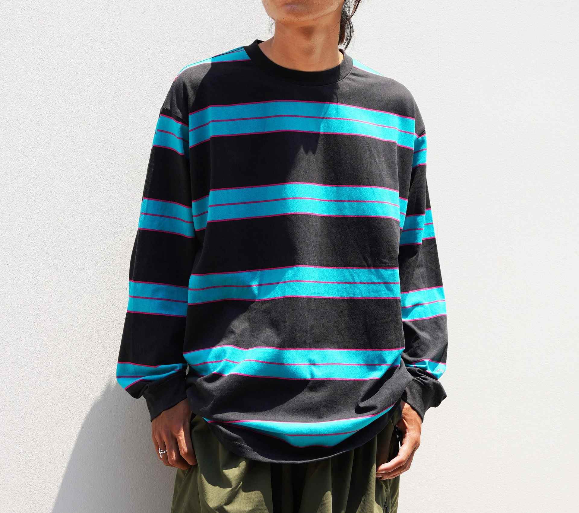 MANASTASH/マナスタッシュ/ARE>DEEN L/S TEE/アバディーンロングスリーブT ブラック