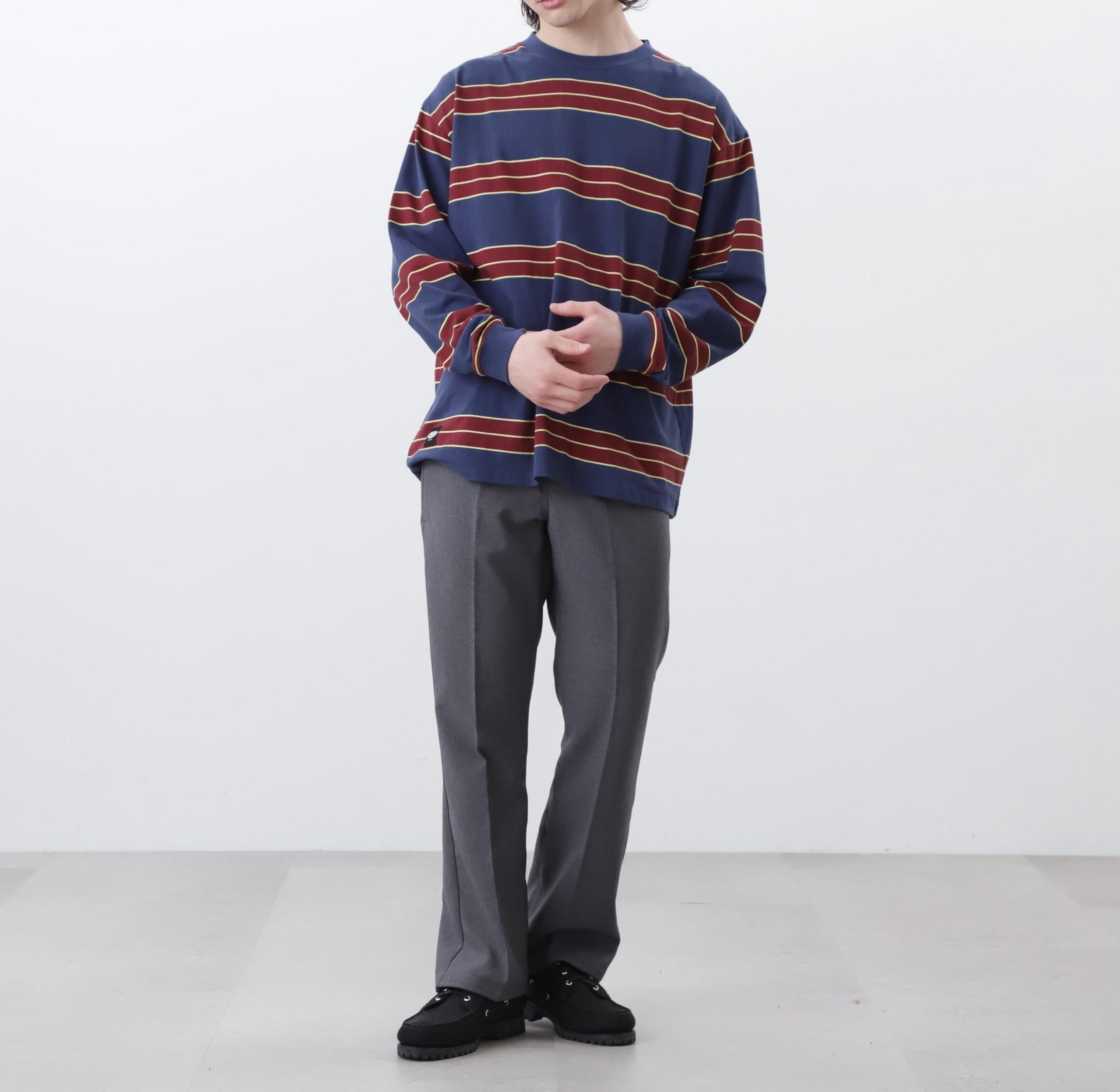MANASTASH/マナスタッシュ/ARE>DEEN L/S TEE/アバディーンロングスリーブT ネイビー