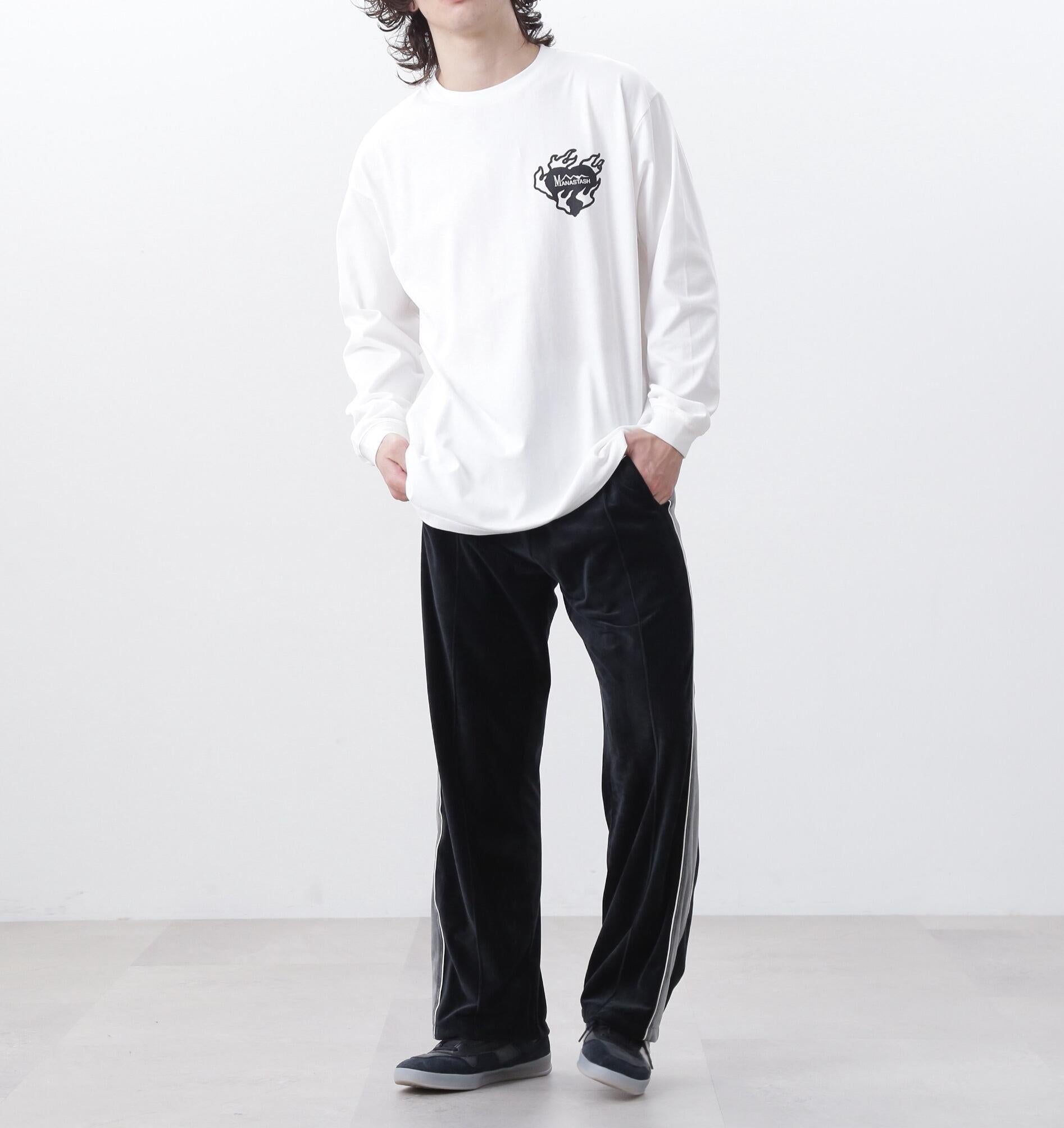 MANASTASH/マナスタッシュ/RE:CTN L/S TEE BANDANA ホワイト