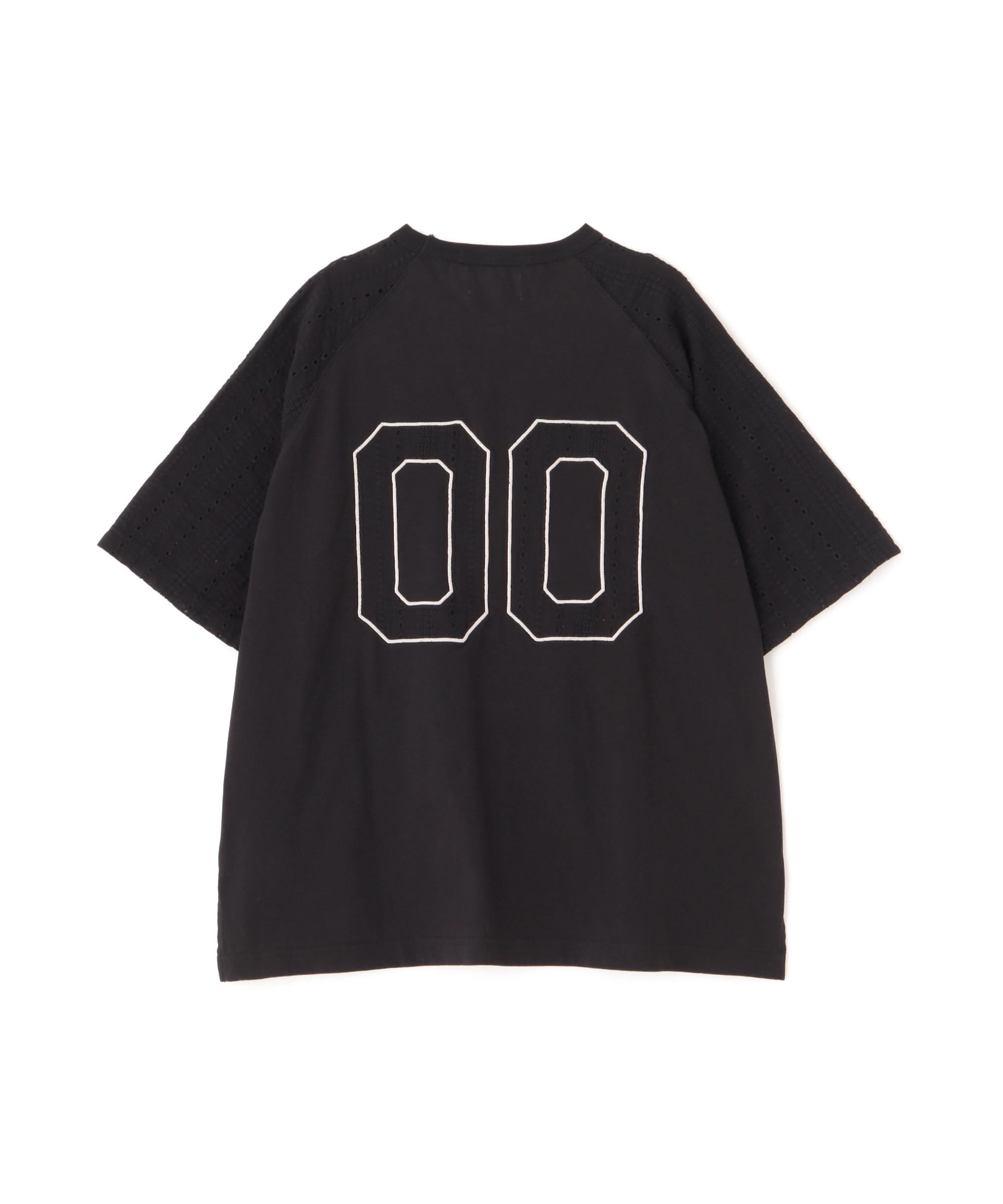 《WER LIMITED Relle LINE》LACE NUMRE>ING T-SHI>T/レースナンバリングTシャツ ブラック