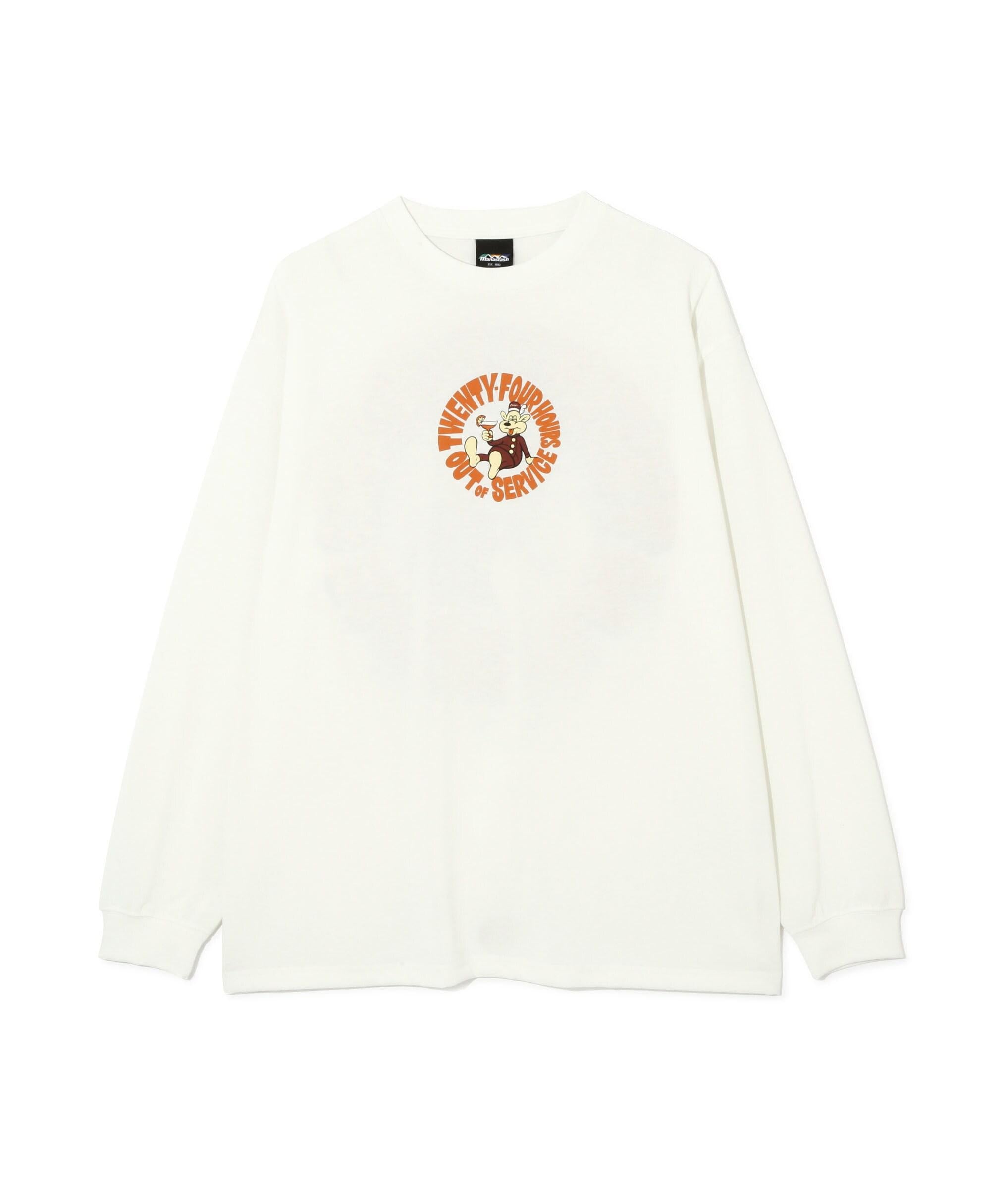MANASTASH/マナスタッシュ/>E:POLY  L/S TEE 24H>S ホワイト