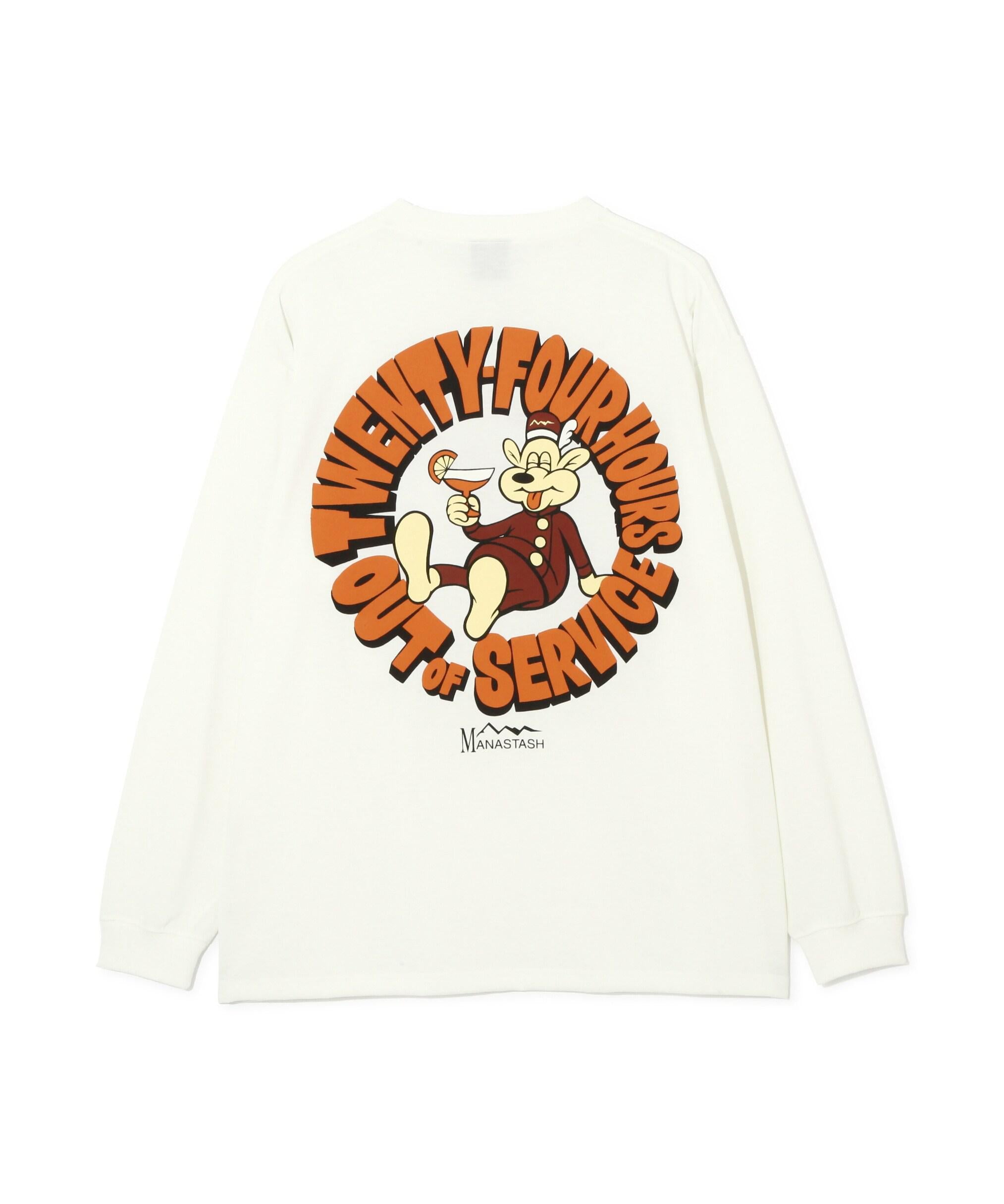 MANASTASH/マナスタッシュ/>E:POLY  L/S TEE 24H>S ホワイト