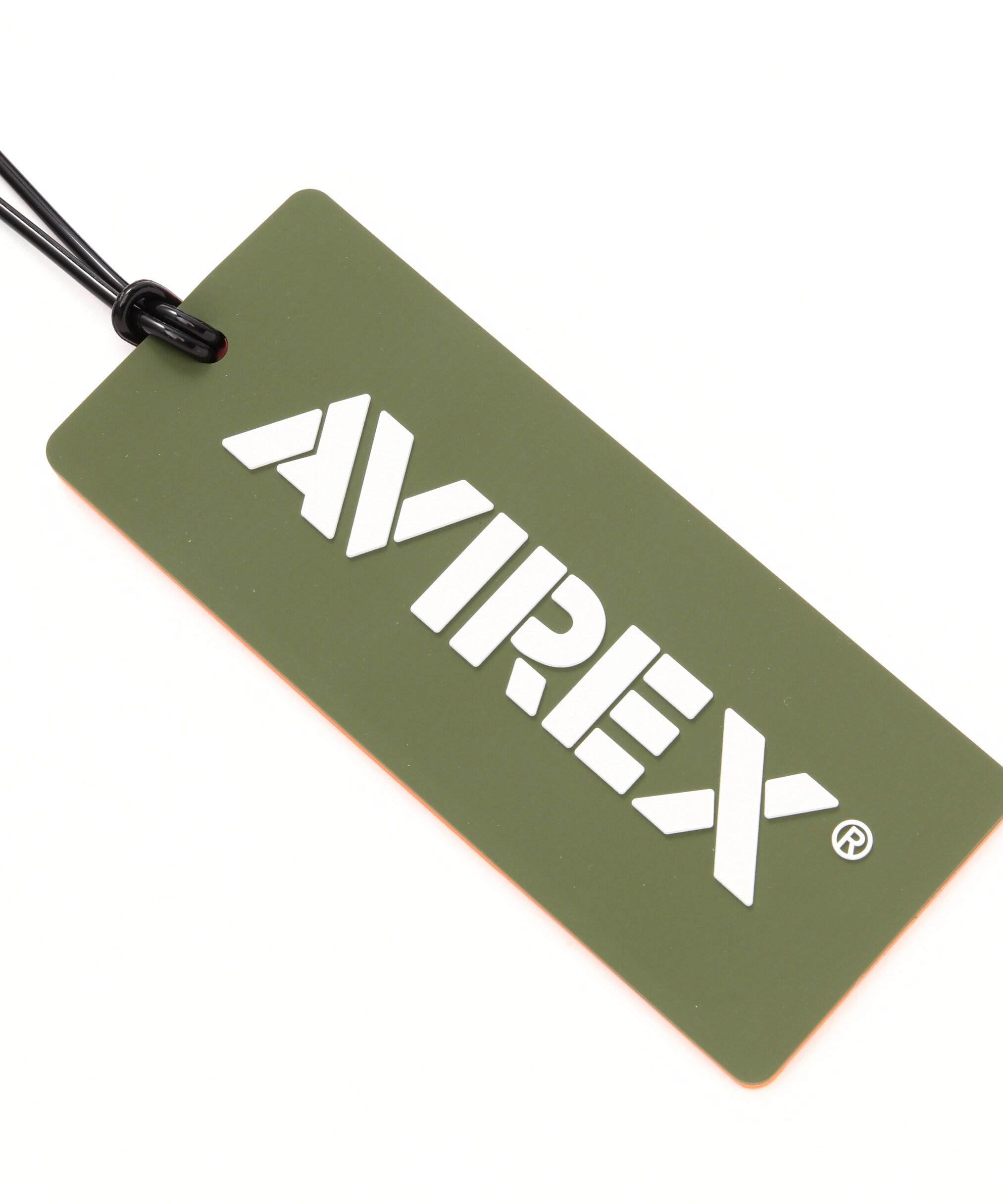 AVI>EX LUGGAGE TAG LOGO / アヴィレックス ラゲッジタグ ロゴ オリーブ