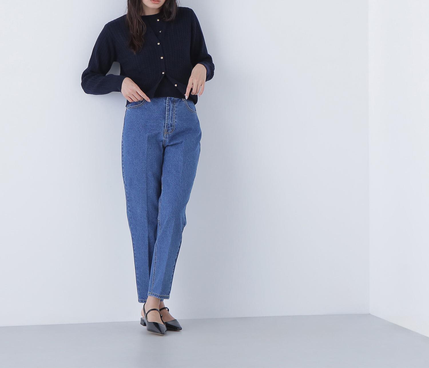 ＜CLASSY.12月号 お仕事名品Award 2025＞「トップス賞」3シーズン無敵アンサンブル ネイビー