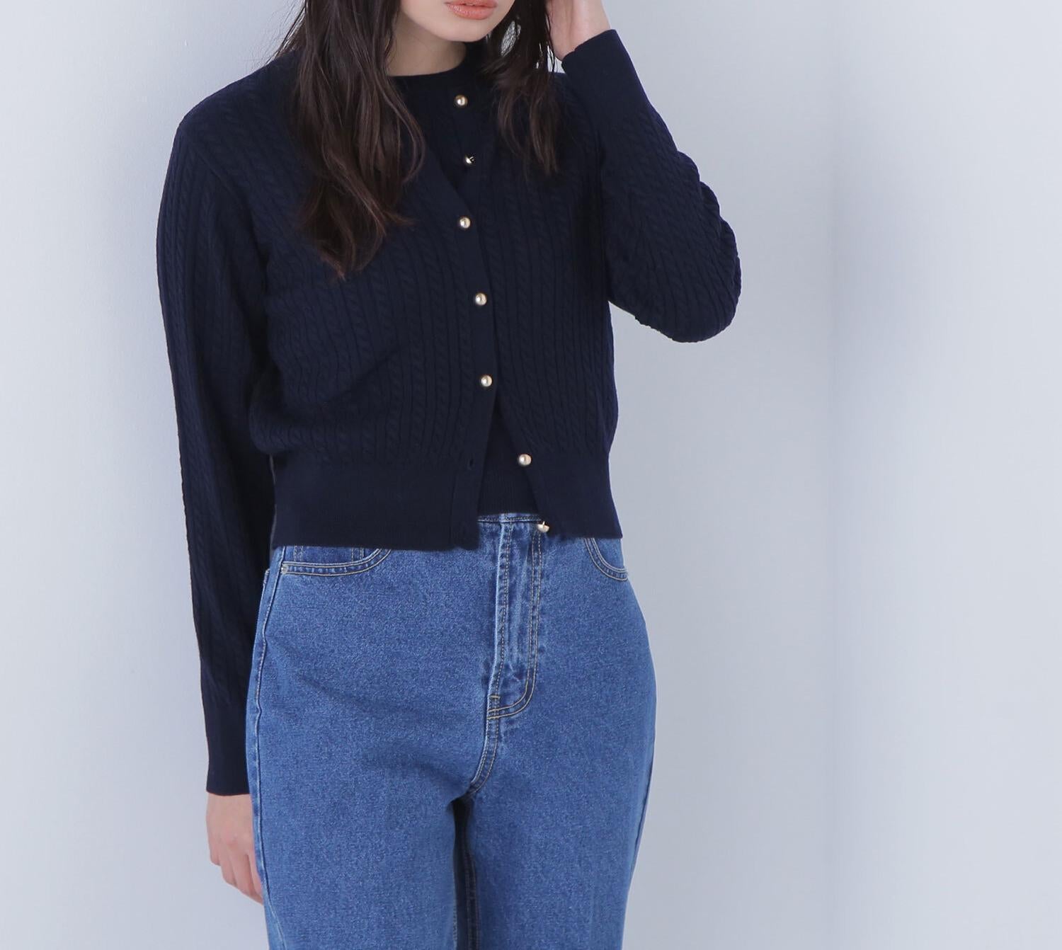 ＜CLASSY.12月号 お仕事名品Award 2025＞「トップス賞」3シーズン無敵アンサンブル ネイビー