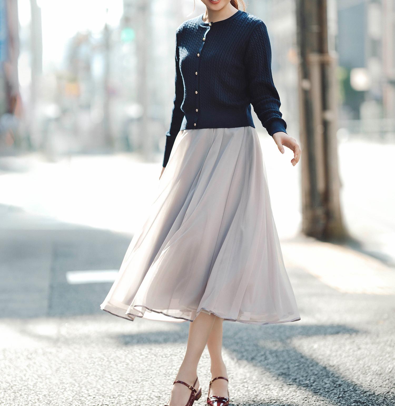 ＜CLASSY.12月号 お仕事名品Award 2025＞「トップス賞」3シーズン無敵アンサンブル ネイビー