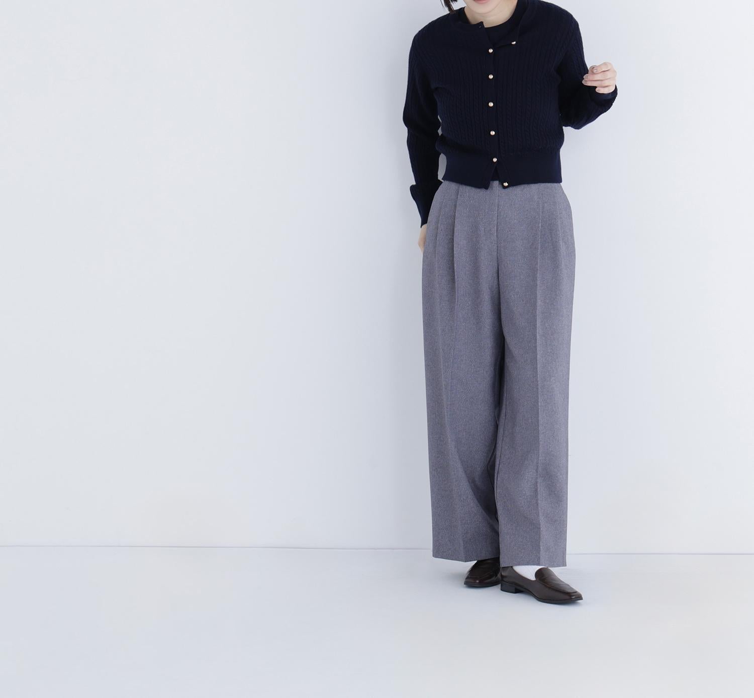 ＜CLASSY.12月号 お仕事名品Award 2025＞「トップス賞」3シーズン無敵アンサンブル ネイビー