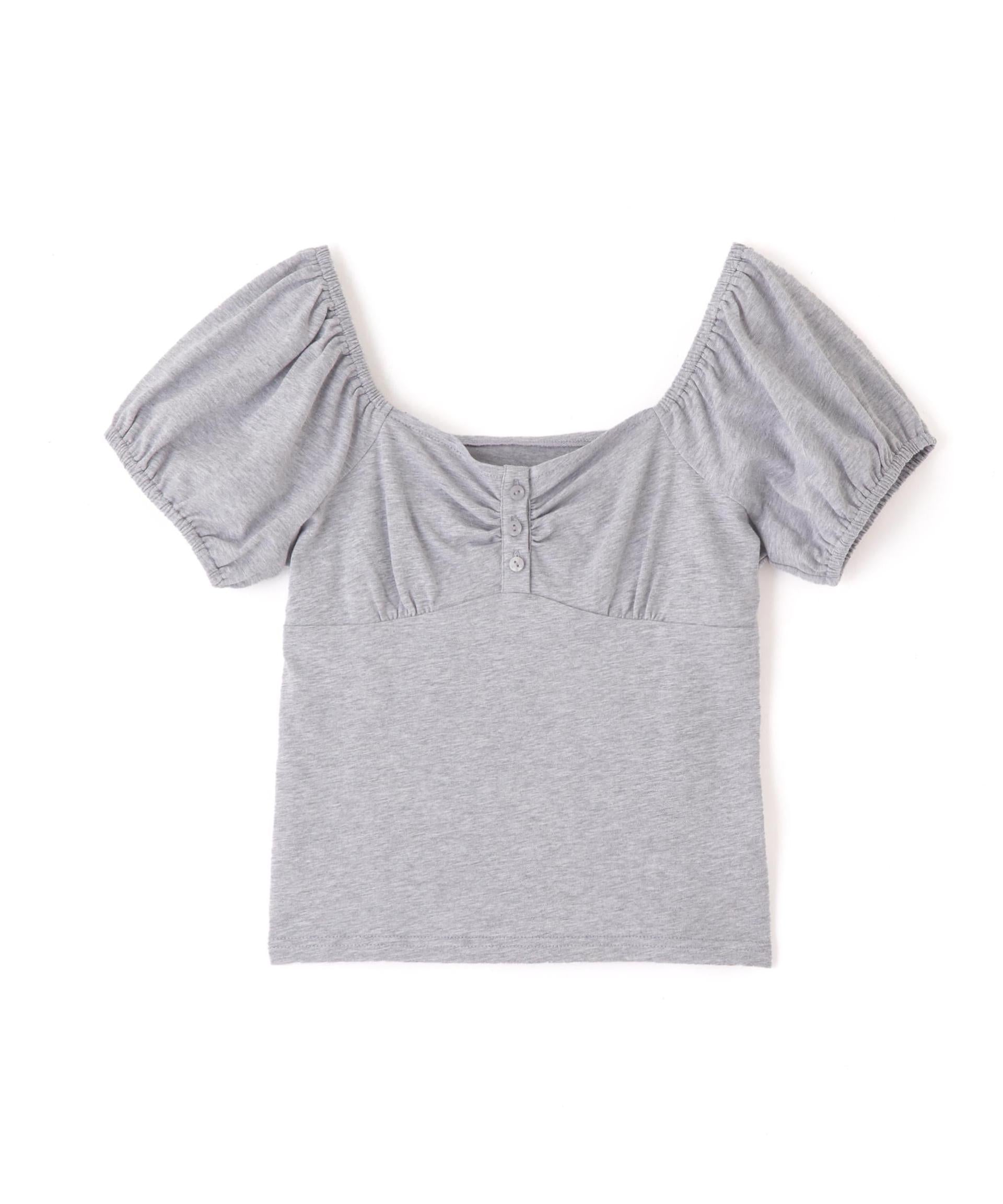 Front Gathered Cut-sew  値下げ不可 Off-shoulder Gathered Cut-and-sew