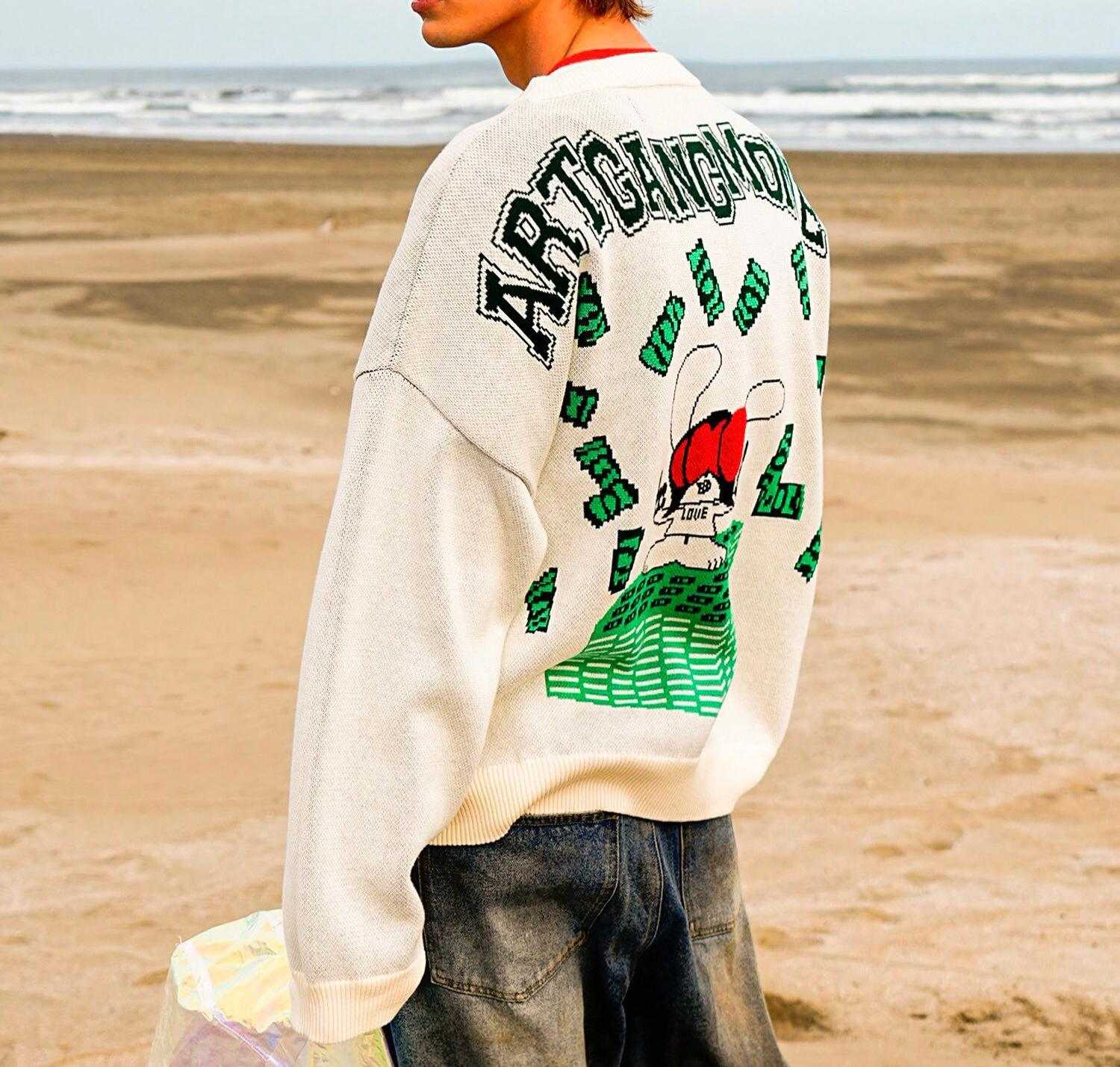 SKOLOCT×WHITELAND/スコロクト×ホワイトランド/DOLLA> PULL KNIT アイボリー2