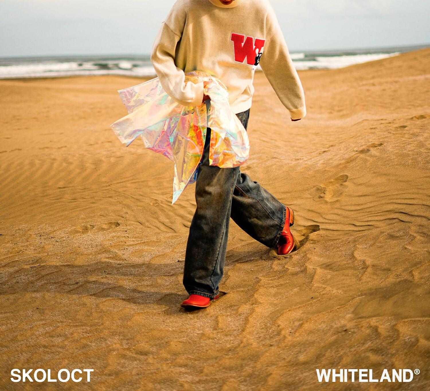 SKOLOCT×WHITELAND/スコロクト×ホワイトランド/DOLLA> PULL KNIT アイボリー2