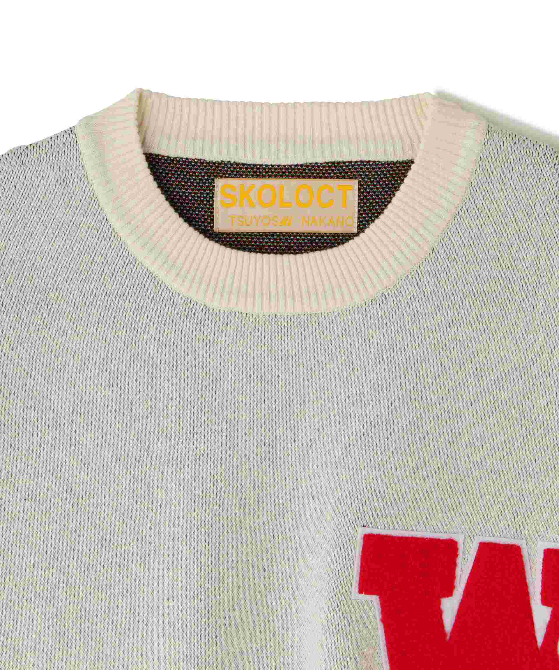 SKOLOCT×WHITELAND/スコロクト×ホワイトランド/DOLLA> PULL KNIT アイボリー2