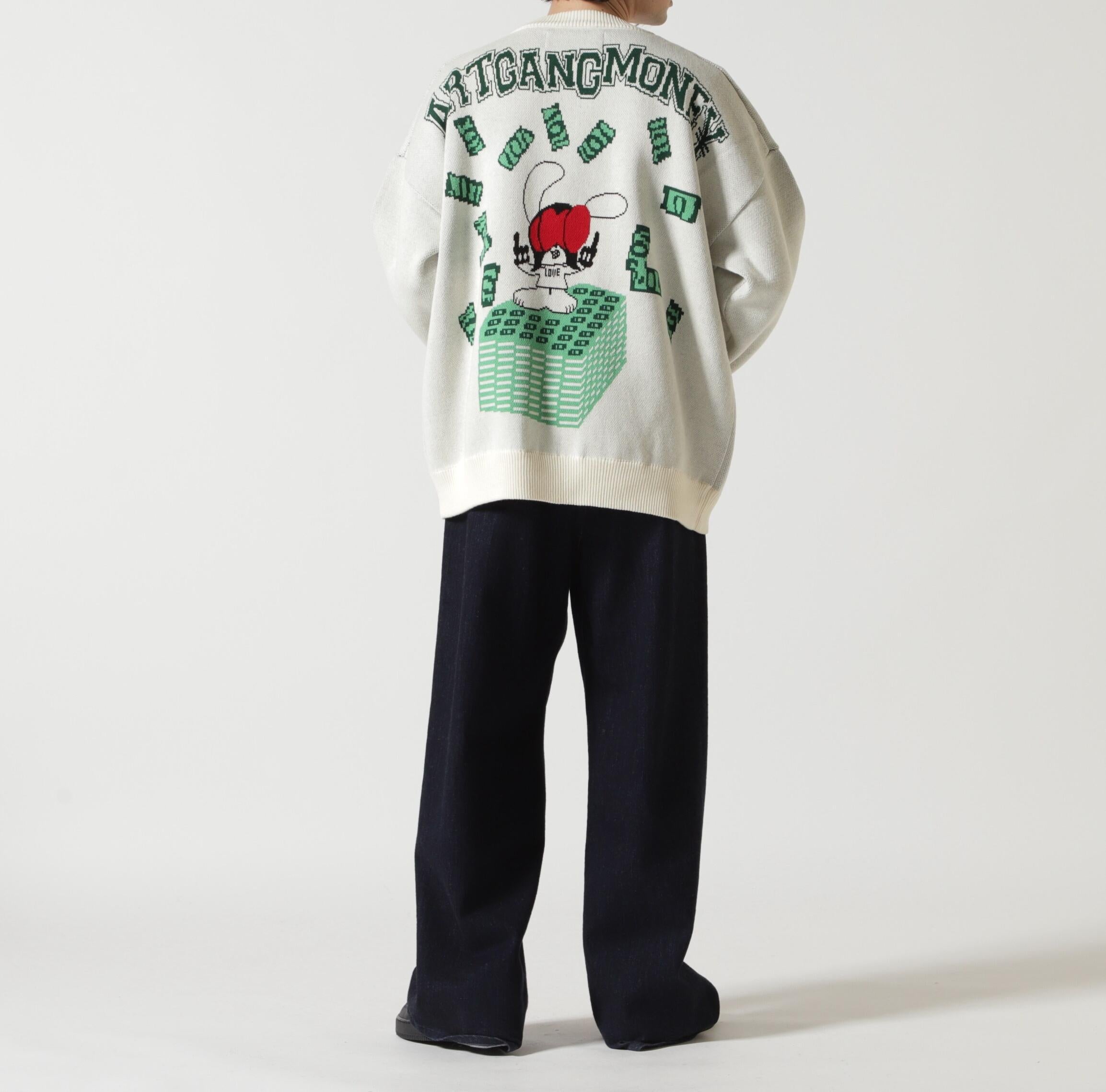 SKOLOCT×WHITELAND/スコロクト×ホワイトランド/DOLLA> PULL KNIT アイボリー2