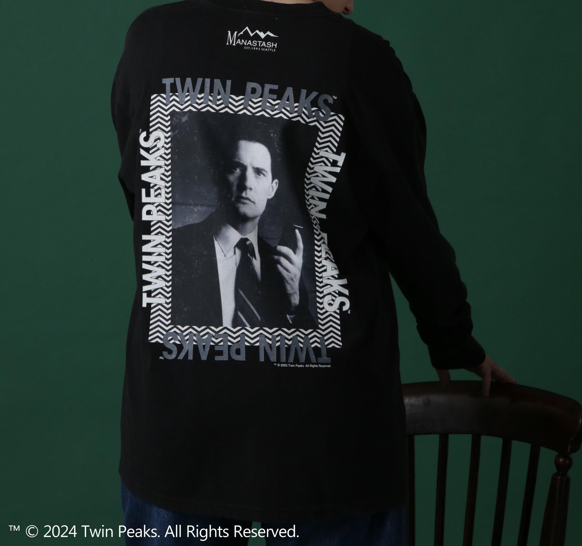 MANASTASH/マナスタッシュ/TWIN PEAKS L/S TEE 01 ブラック