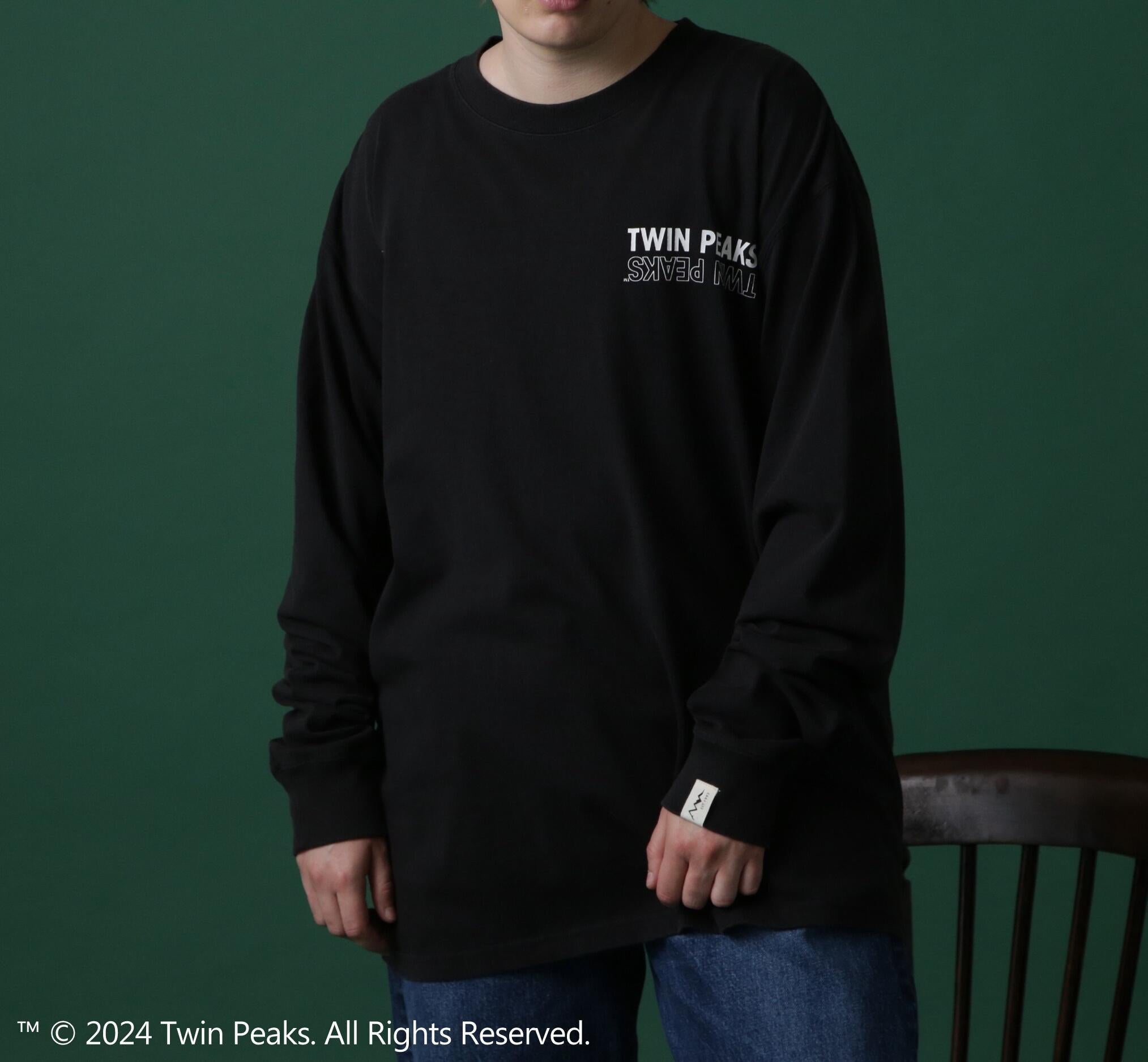 MANASTASH/マナスタッシュ/TWIN PEAKS L/S TEE 01 ブラック