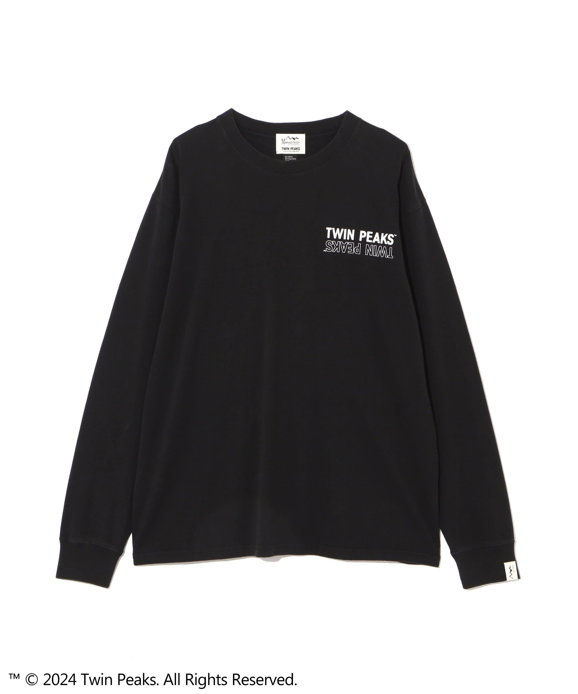 MANASTASH/マナスタッシュ/TWIN PEAKS L/S TEE 01 ブラック