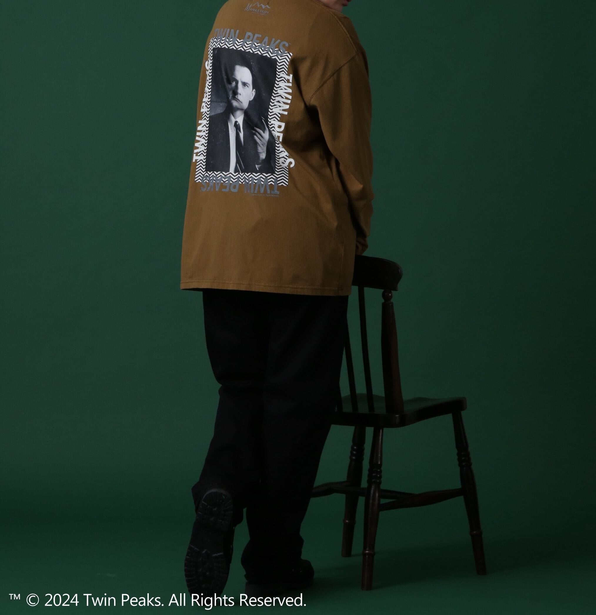 MANASTASH/マナスタッシュ/TWIN PEAKS L/S TEE 01 ブラウン