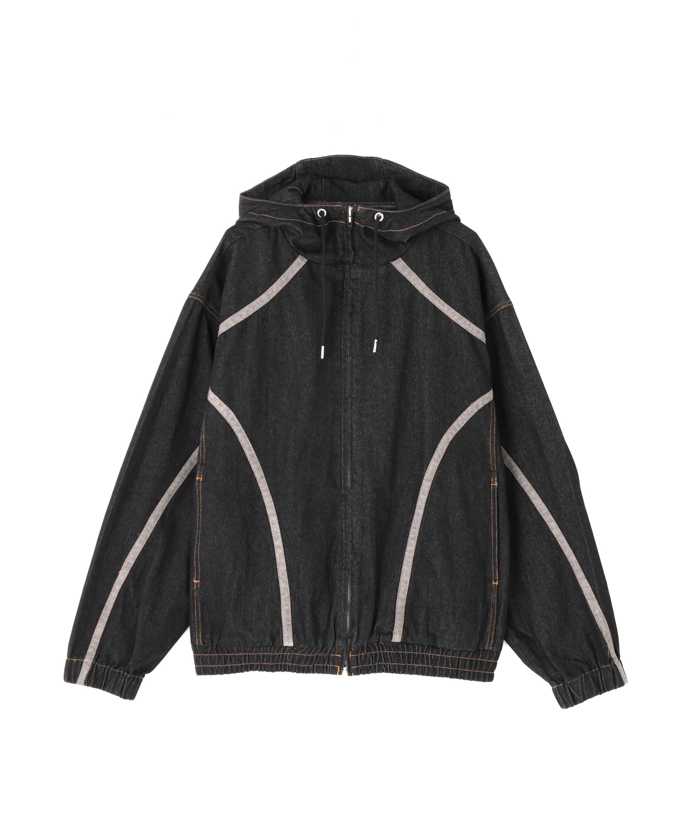 DankeSchon/ダンケシェーン/HOOD DENIM JACKET ブラック