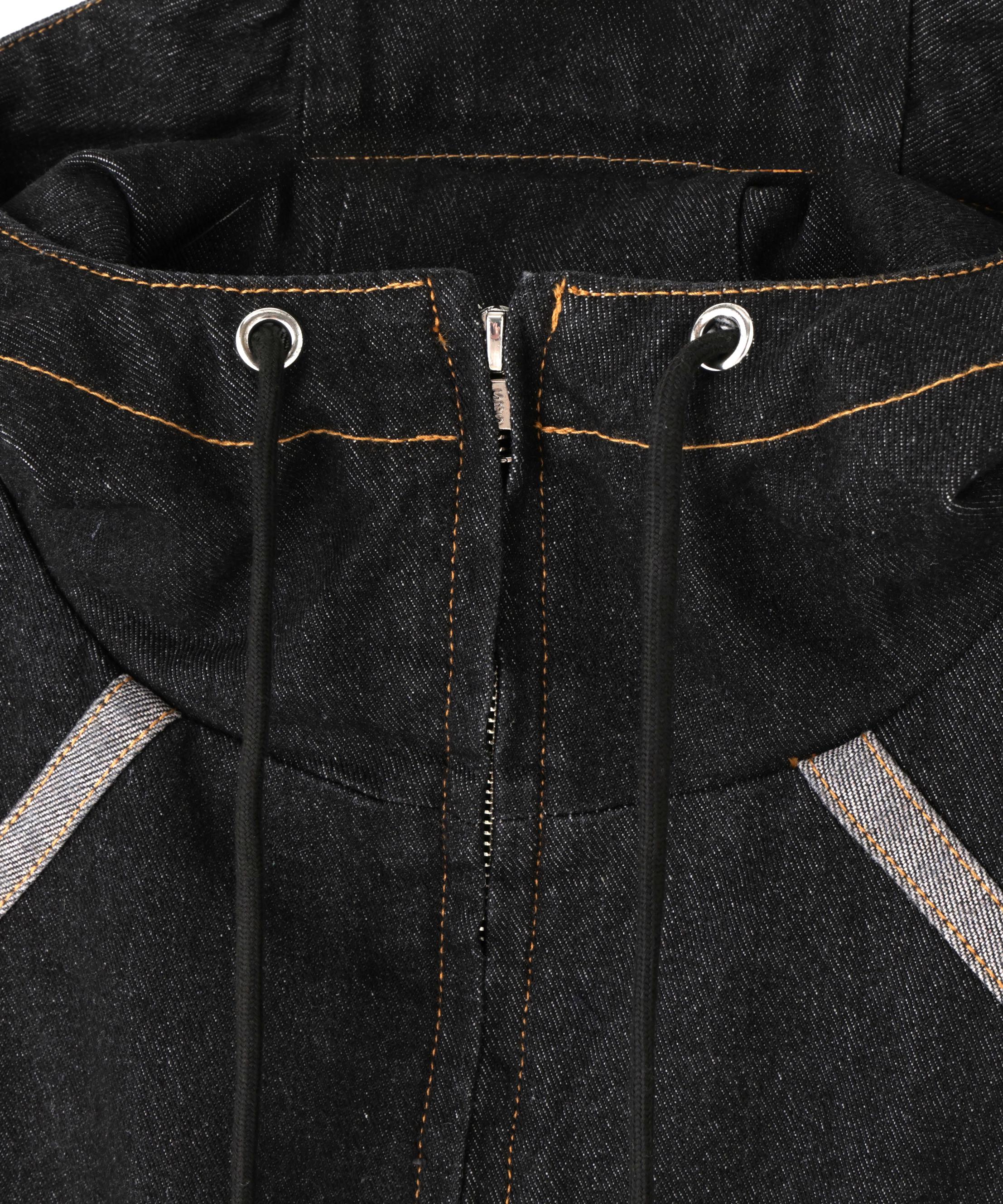 DankeSchon/ダンケシェーン/HOOD DENIM JACKET ブラック