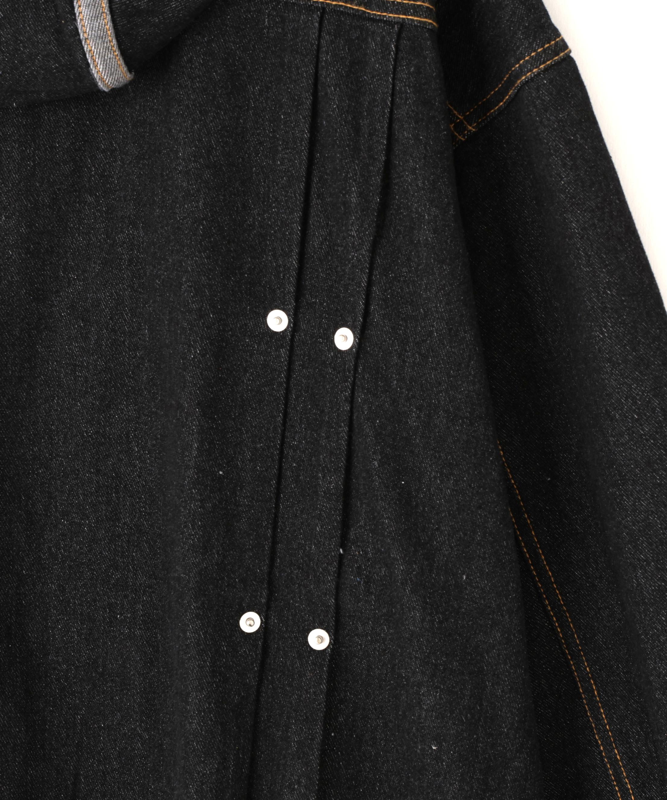 DankeSchon/ダンケシェーン/HOOD DENIM JACKET ブラック
