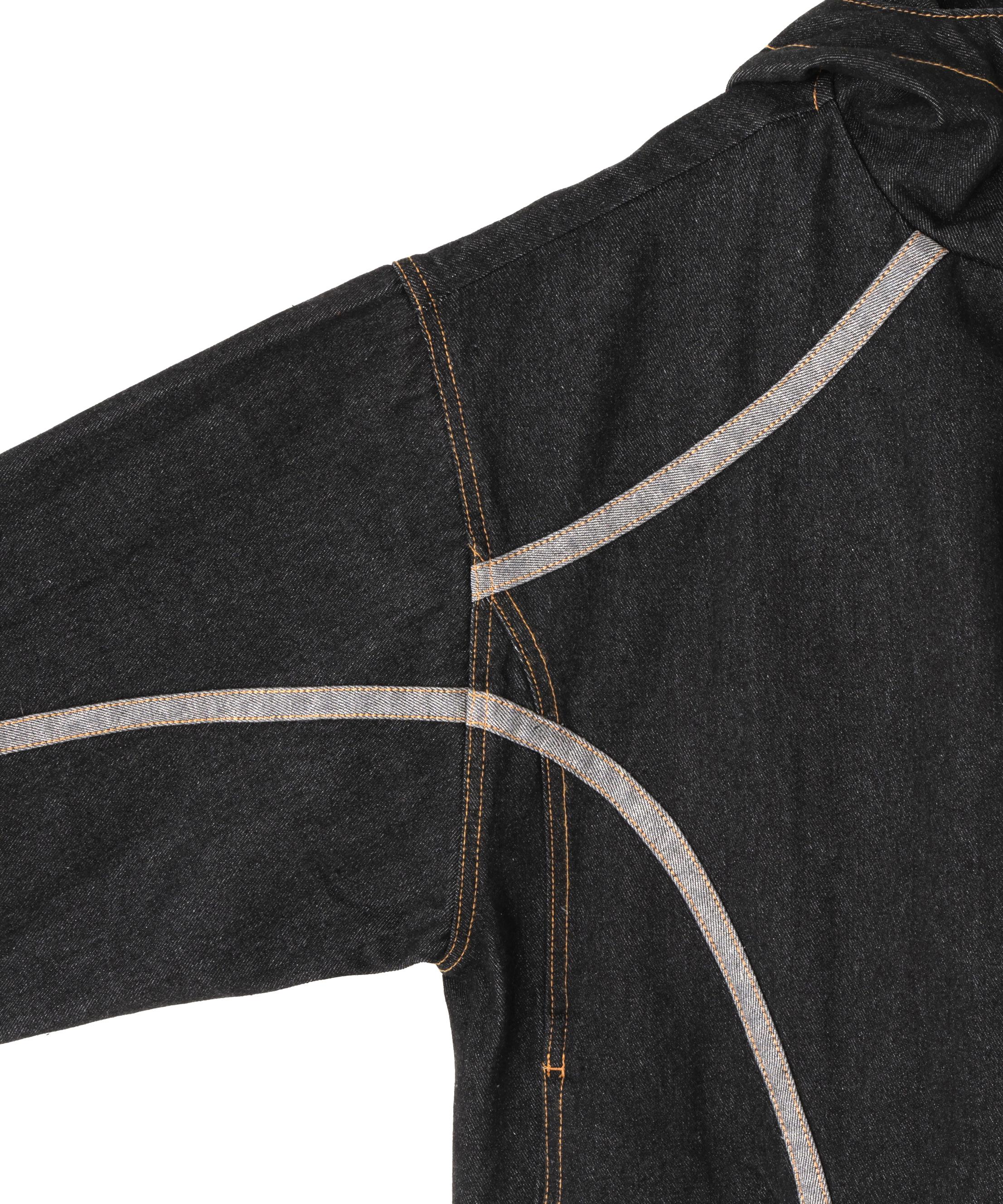 DankeSchon/ダンケシェーン/HOOD DENIM JACKET ブラック