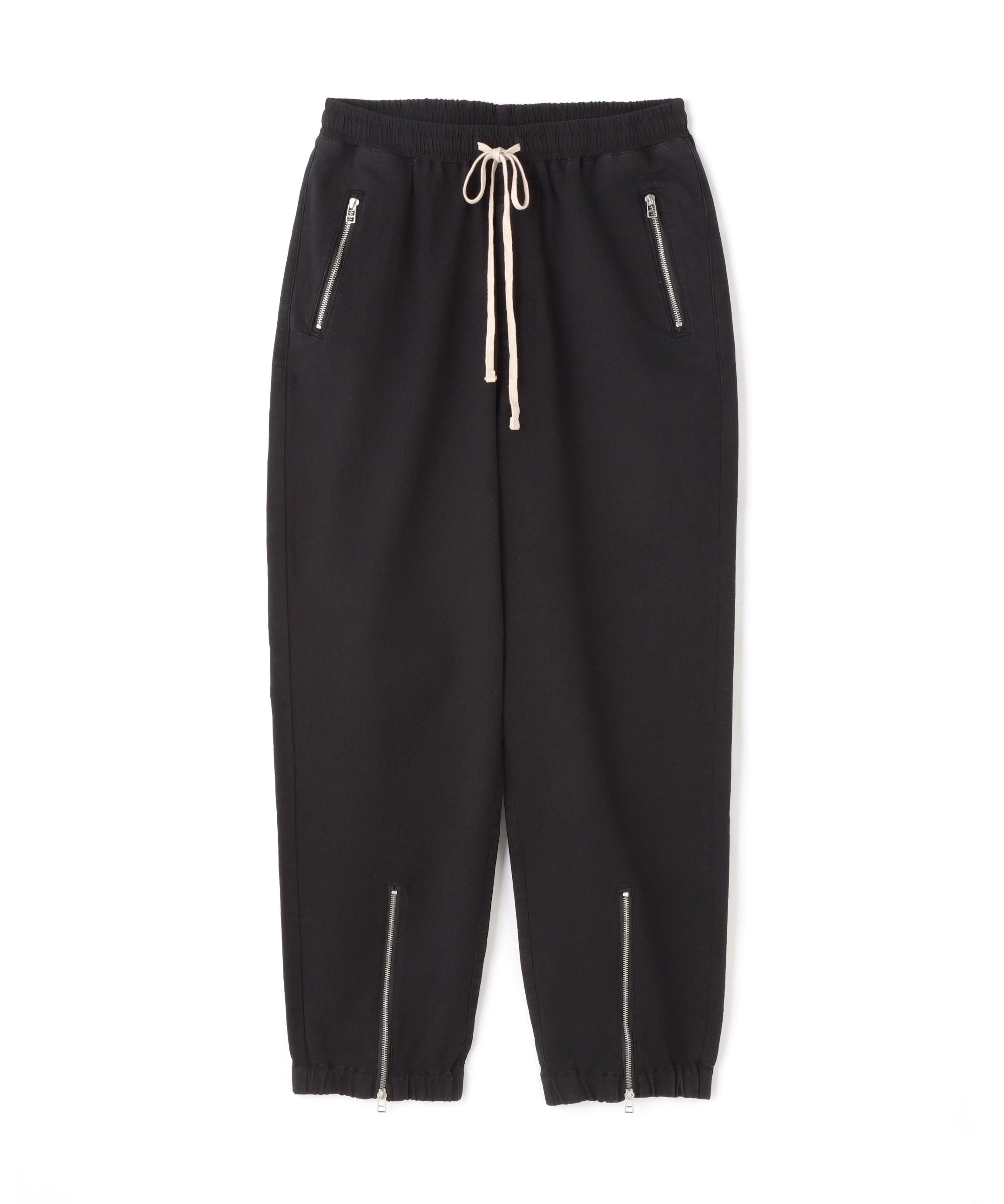 DankeSchon/ダンケシェーン/TC RLK F>ONTZIP PANTS/TCブラックフロントジップパンツ ブラック