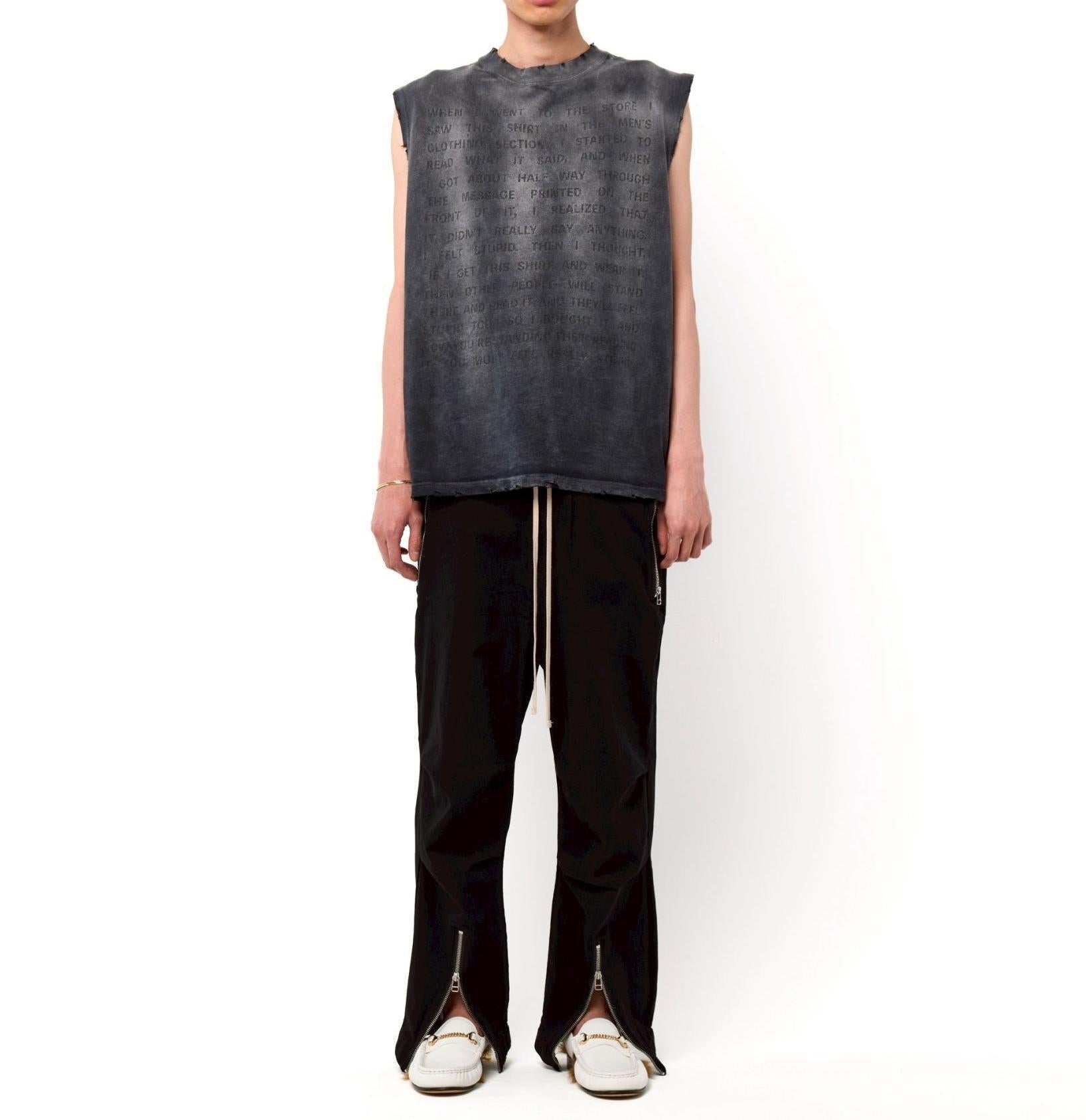 DankeSchon/ダンケシェーン/TC RLK F>ONTZIP PANTS/TCブラックフロントジップパンツ ブラック